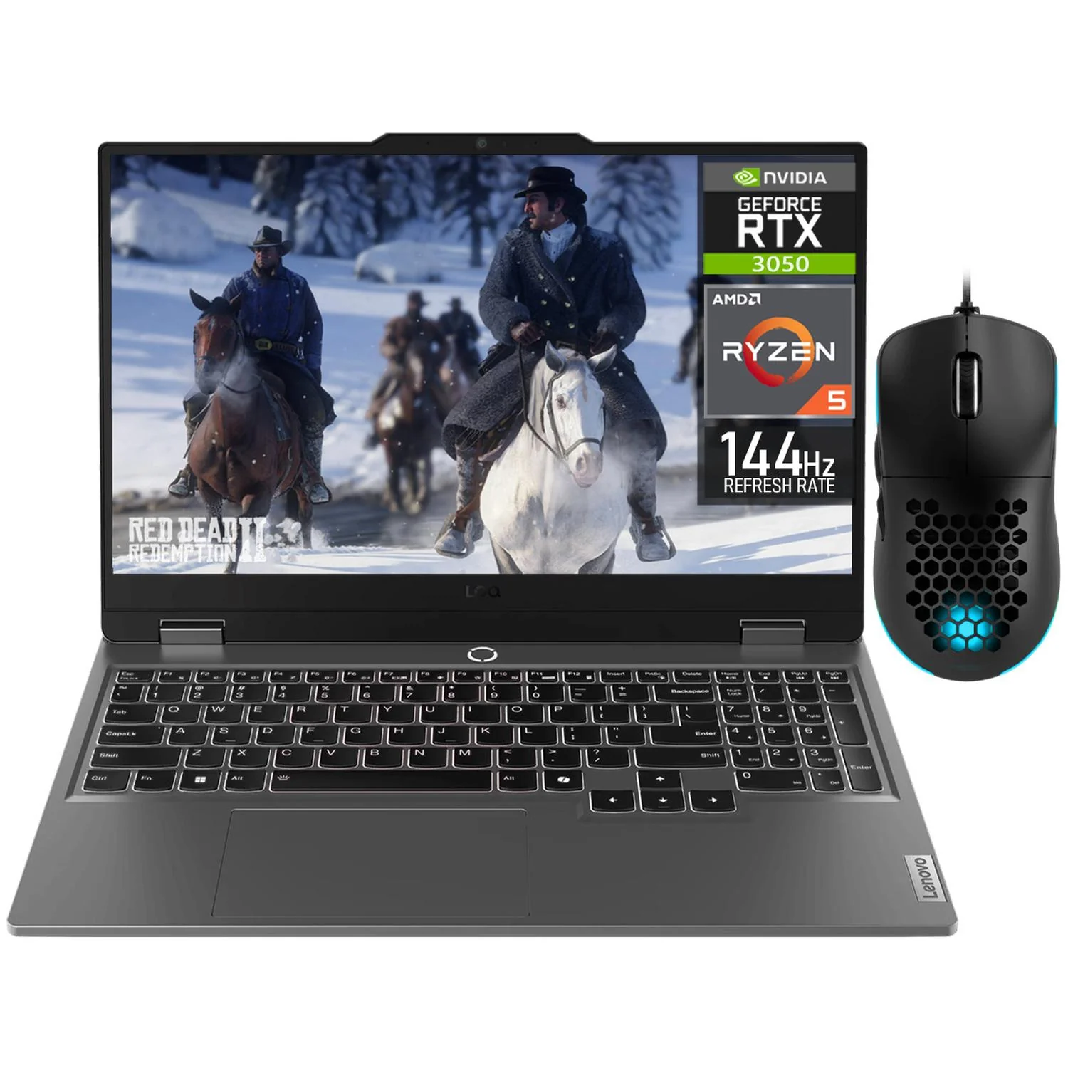 Laptop Gamer LENOVO LOQ NVIDIA GeForce RTX 3050 AMD Ryzen 5 7235HS 16GB RAM 1.5TB SSD 15.6" Windows 11 Home Teclado en Español + Mouse DXT Gaming Open Box