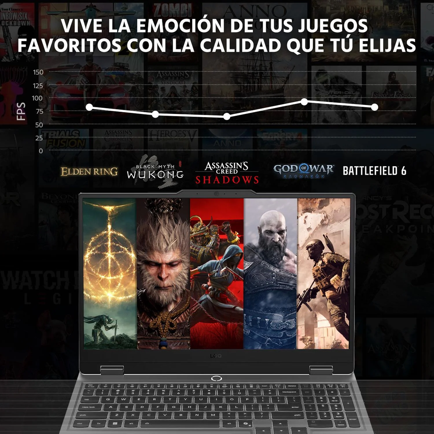Laptop Gamer LENOVO LOQ NVIDIA GeForce RTX 5050 Intel Core i5 13450HX 24GB RAM 1TB SSD 15.6" Windows 11 Home Teclado en Español + Mouse - Image 5