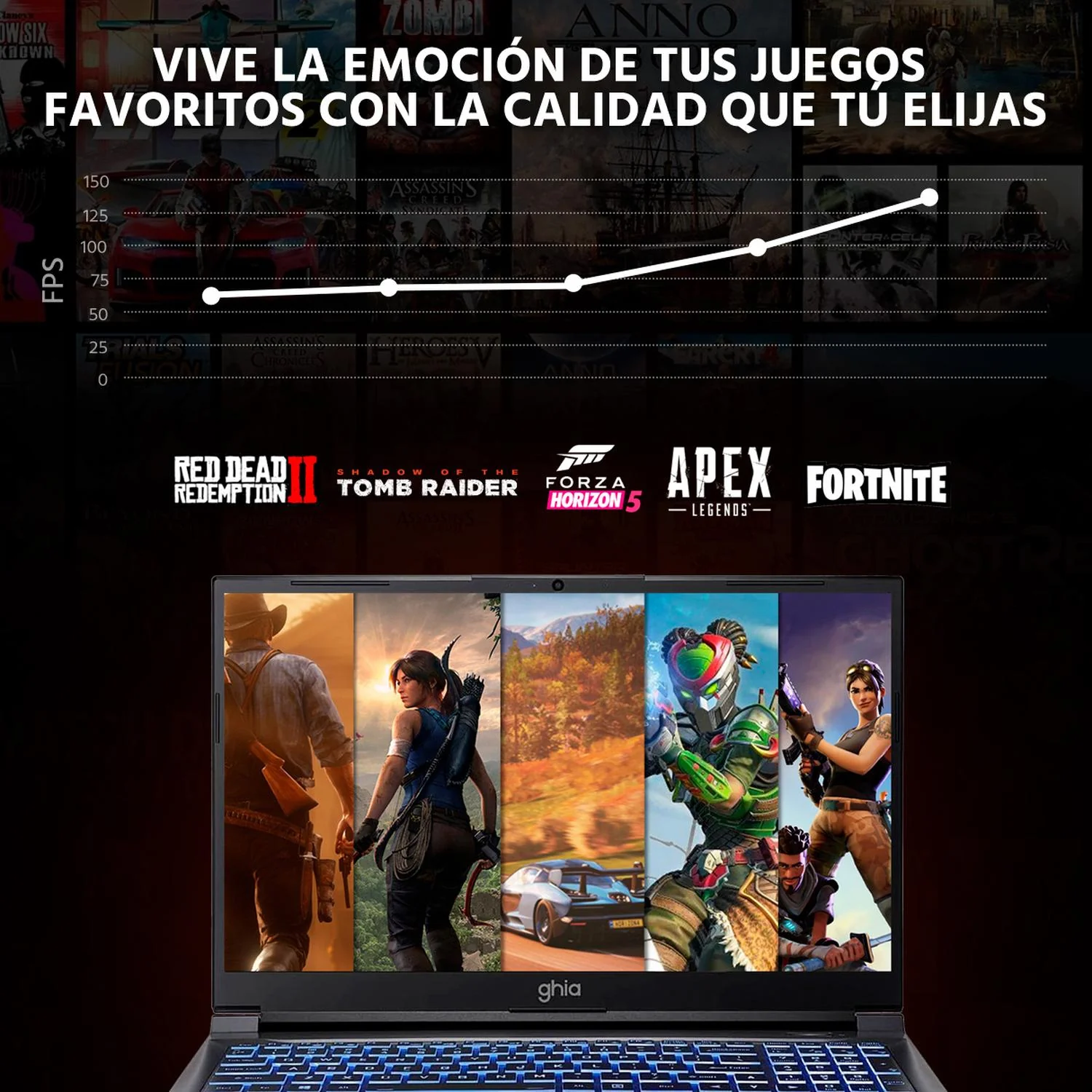 Laptop Gamer Libero Nvidia GeForce RTX 3050 4GB Intel Core i5 12450H 32GB 1TB SSD Pantalla 15.6" IPS FHD 144Hz Teclado Español W11H Garantia y Servicio en Mexico - Image 5