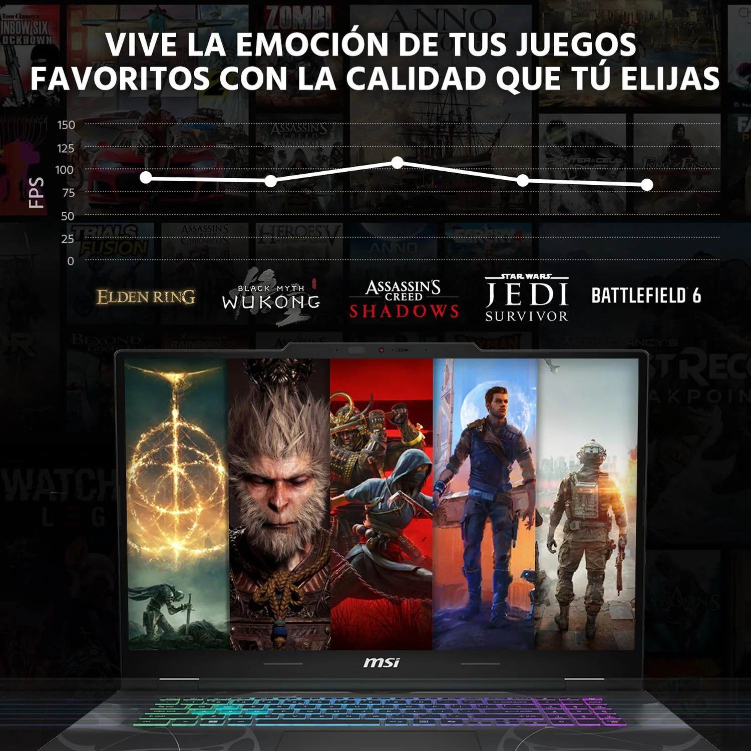 Laptop Gamer MSI Cyborg 17 NVIDIA GeForce RTX 5060 Intel Core i7 240H 16GB DDR5 SSD 1TB 17.3" FHD 144Hz Teclado Español Mochila Trabajo Multimedia y Gaming Avanzado - Image 5