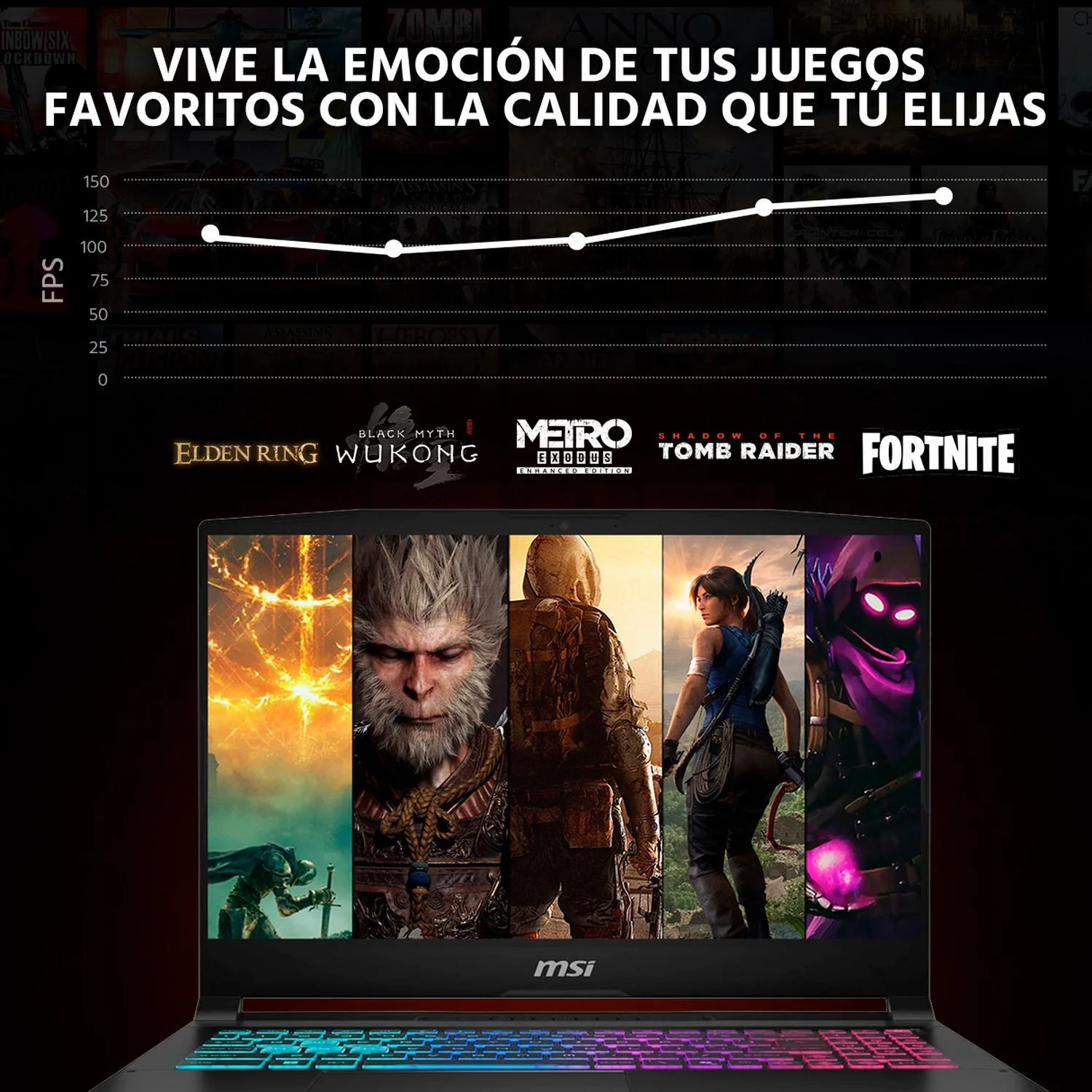 Laptop Gamer MSI Katana 15HX293 NVIDIA GeForce RTX 5070 8GB Intel Core i7 14650HX 32GB DDR5 1TB SSD Pantalla 15.6" QHD 165Hz Teclado Ingles Mouse DXT Gaming Programacion Diseño y Gaming Competitivo - Image 5