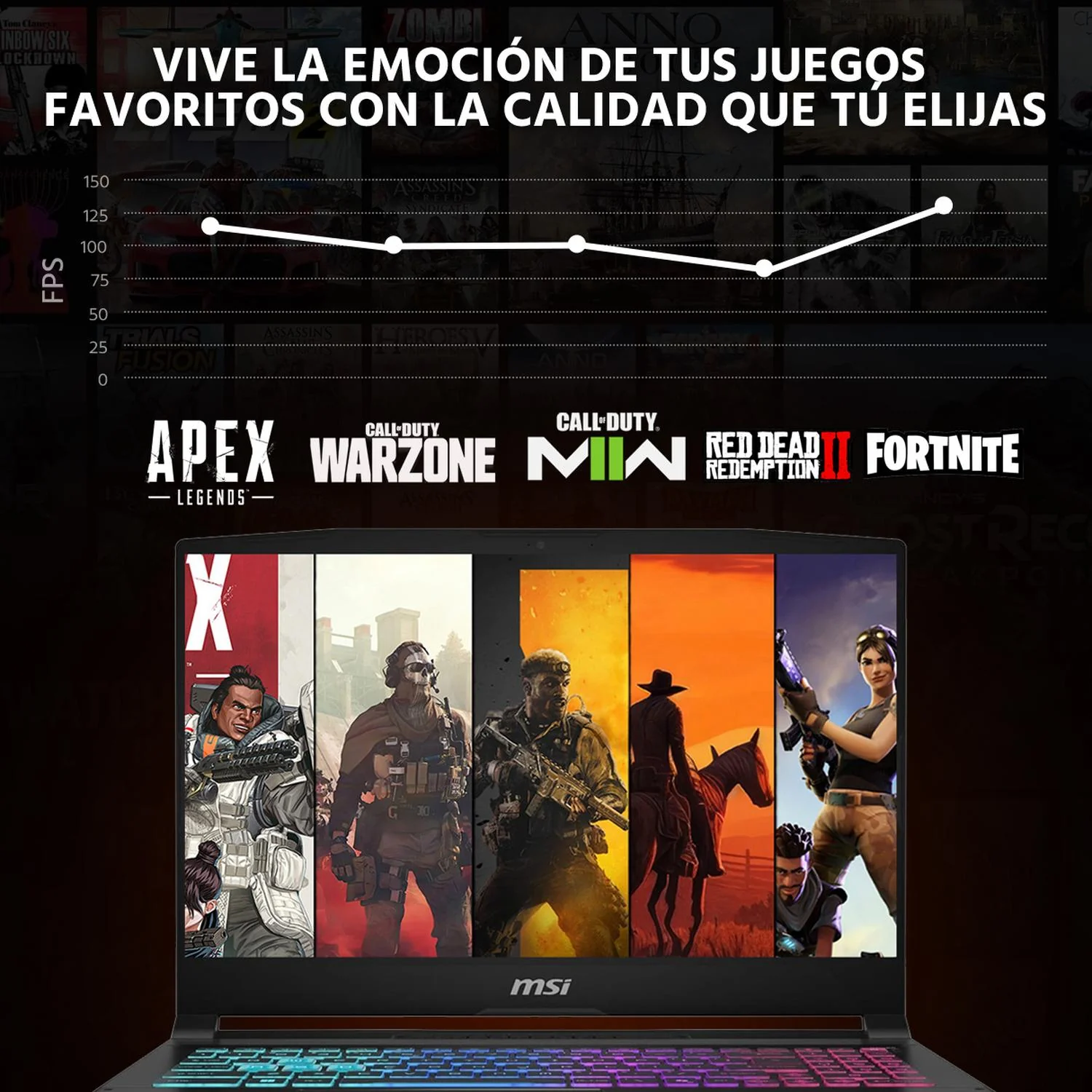 Laptop Gamer MSI Katana NVIDIA GeForce RTX 5070 Intel Core i7 14650HX 16GB DDR5 SSD 1TB 15.6" QHD 165Hz Teclado Ingles Gaming Fluido y Edicion Multimedia - Image 5