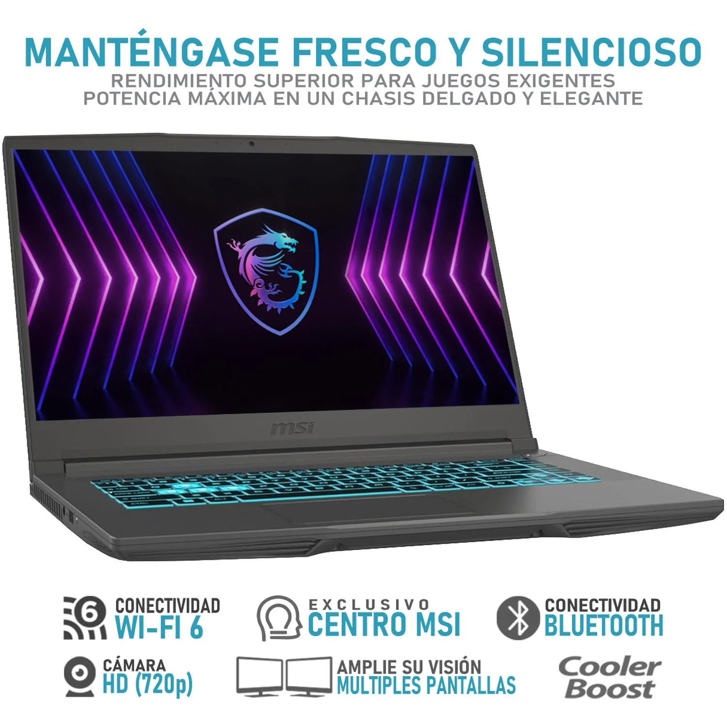 Laptop Gamer MSI Thin 15 NVIDIA GeForce RTX 4060 Intel Core i5 13420H 16GB RAM 512GB SSD 15.6" Windows 11 Home Teclado en Ingles - Image 3