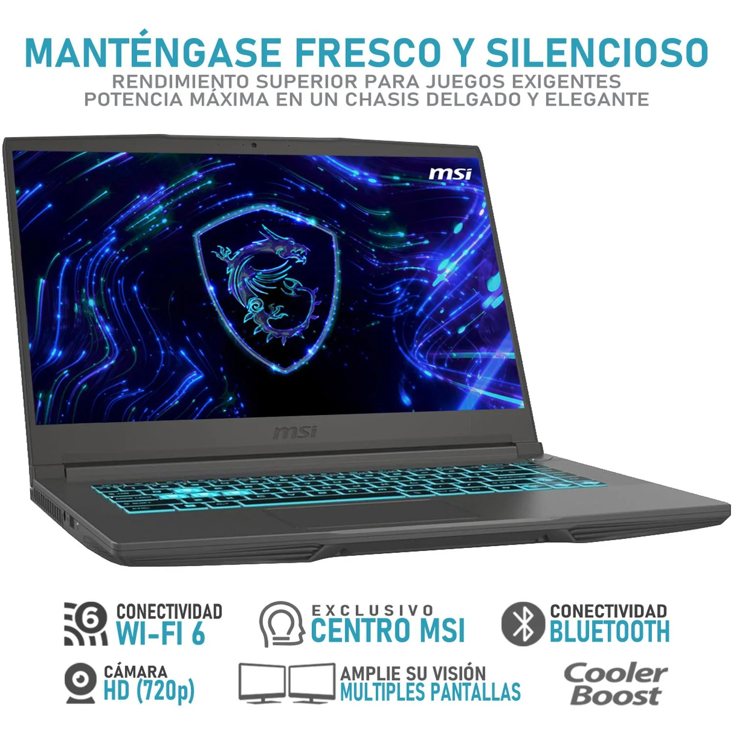 Laptop Gamer MSI Thin A15 NVIDIA GeForce RTX 4060 Intel Core i5 13420H 32GB RAM 1.4TB 15.6" Windows 11 Home Teclado en Ingles - Image 3