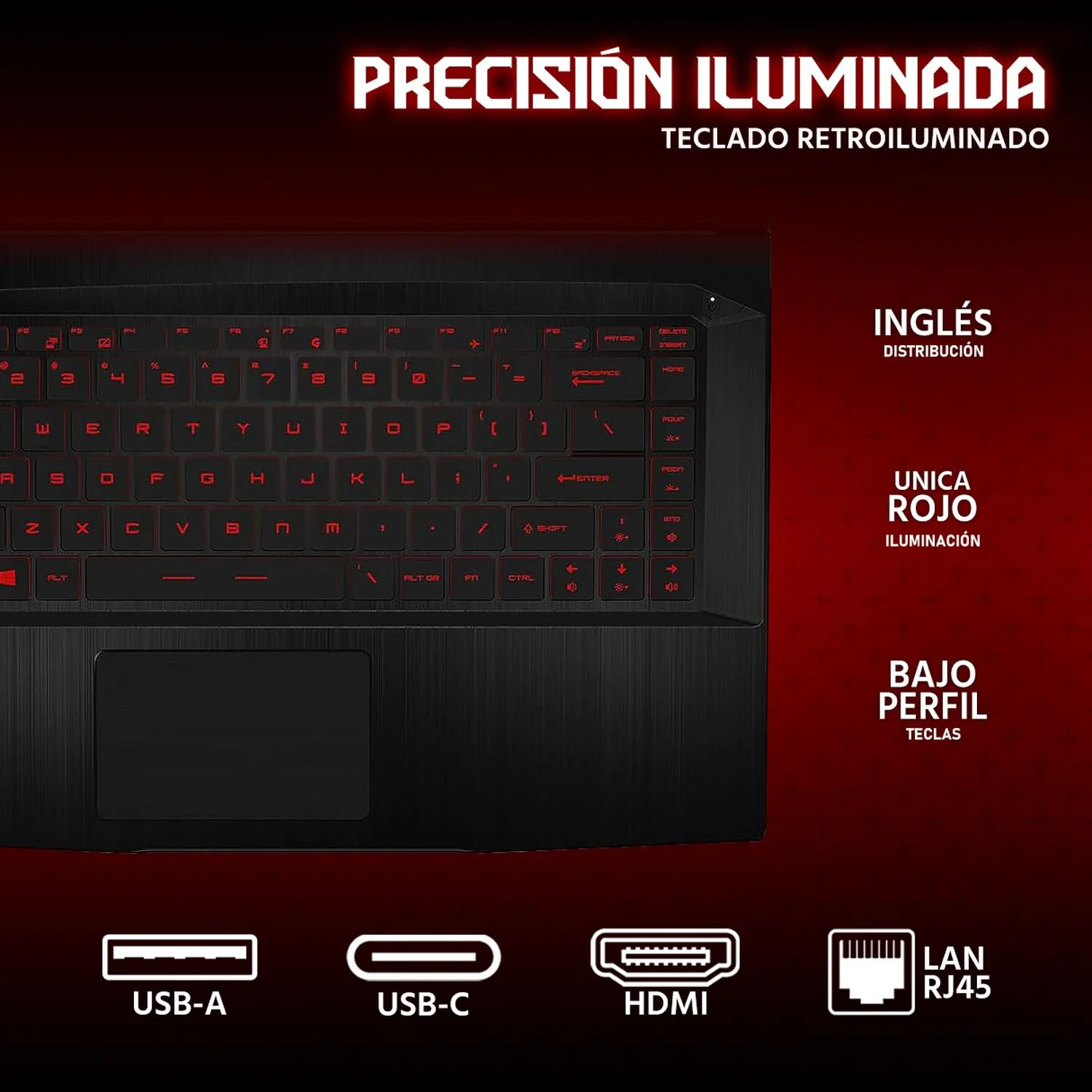 Laptop Gamer MSI Thin GF63 NVIDIA GeForce RTX 2050 Intel Core i5 12450H 8GB RAM 1TB SSD 15.6" Windows 11 Home Teclado en Ingles - Image 4