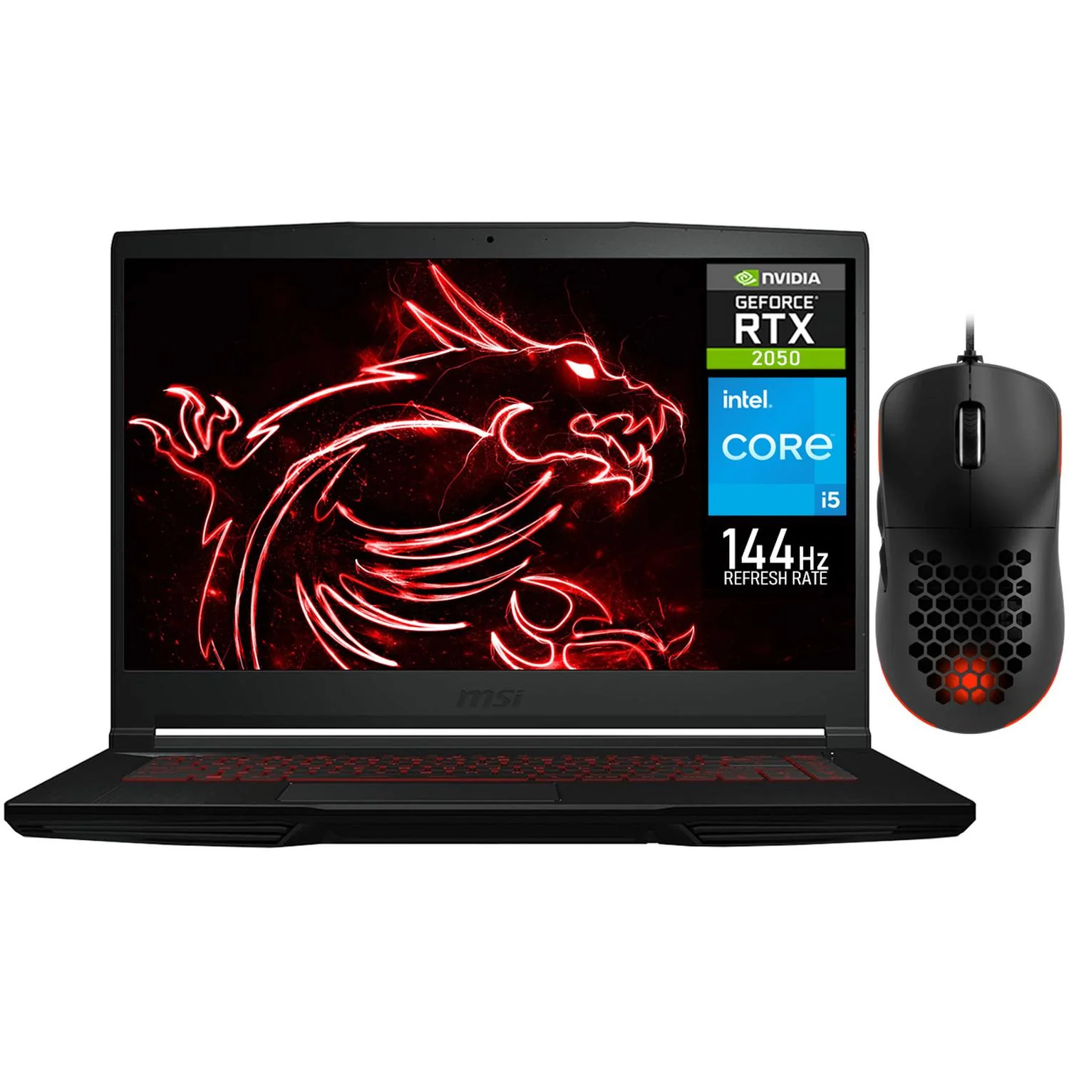 Laptop Gamer MSI Thin NVIDIA GeForce RTX 2050 Intel Core i5 12450H 32GB SSD 1TB 15.6" FHD 144Hz Teclado Ingles Mouse DXT Gaming Portabilidad y Gaming Entrada