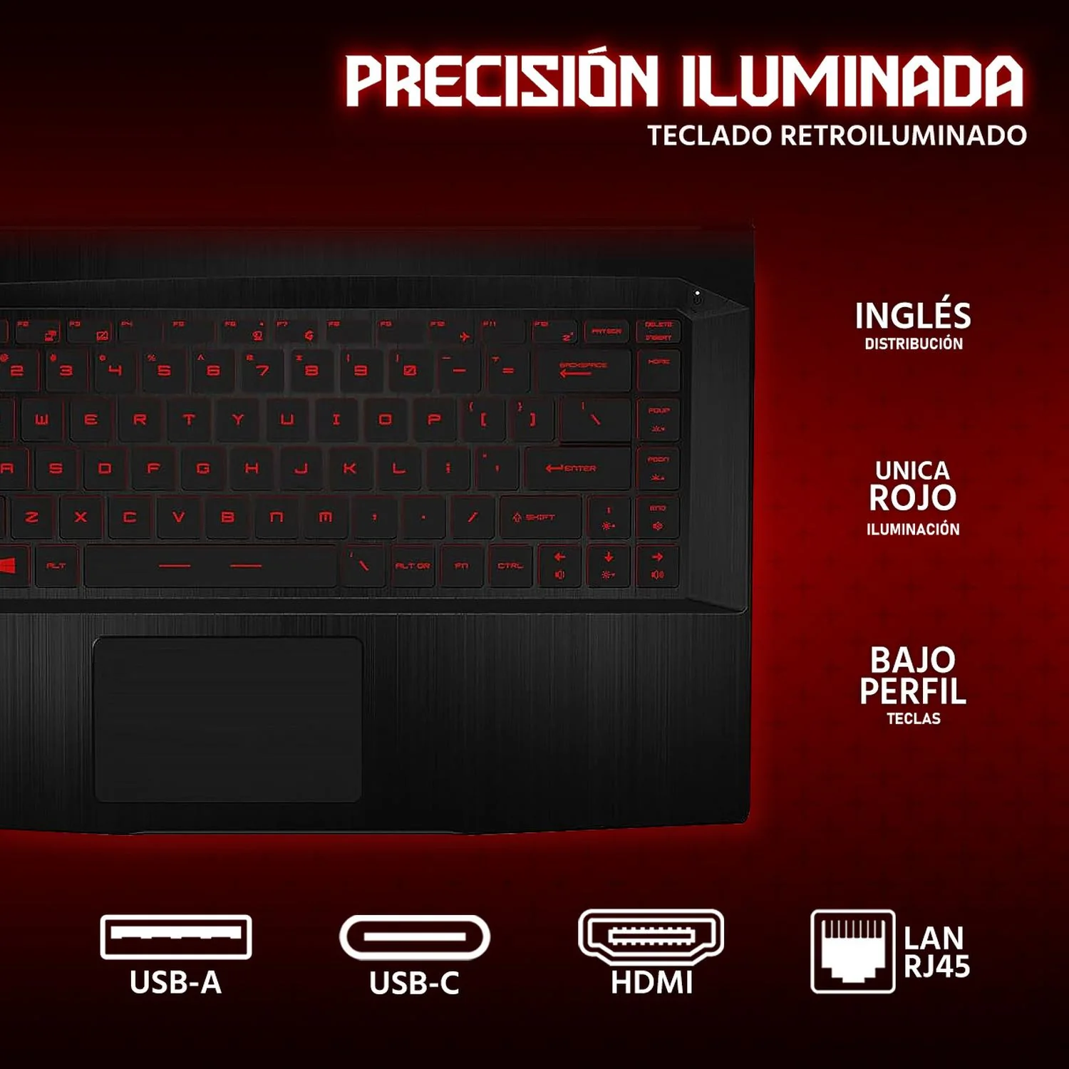 Laptop Gamer MSI Thin NVIDIA GeForce RTX 2050 Intel Core i5 12450H 32GB SSD 1TB 15.6" FHD 144Hz Teclado Ingles Mouse DXT Gaming Portabilidad y Gaming Entrada - Image 4