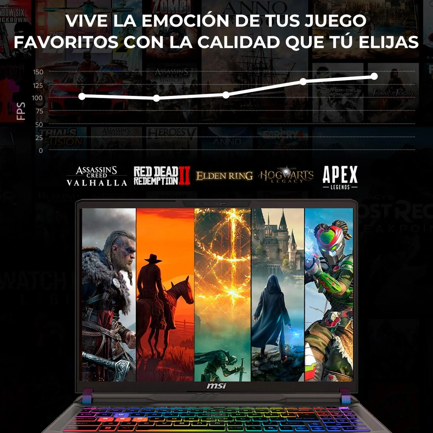 Laptop Gamer MSI Vector A16 NVIDIA GeForce RTX 5070 Ti AMD Ryzen 9 8940HX 16GB DDR5 SSD 1TB 16" WQXGA 240Hz Teclado Ingles Graficos Avanzados y Gaming de Alto Nivel - Image 5