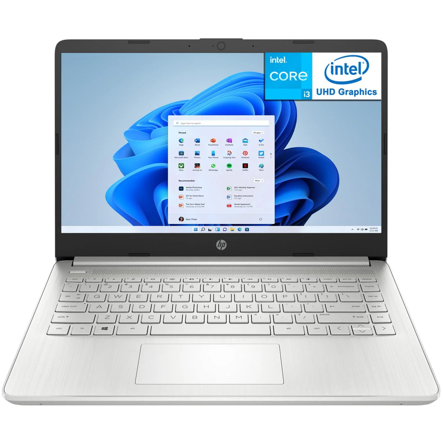 Laptop HP 14 DQ5 Intel Core i3 1215U 12GB 256GB SSD Pantalla 14" Teclado Ingles W11H Modo S Reacondicionado