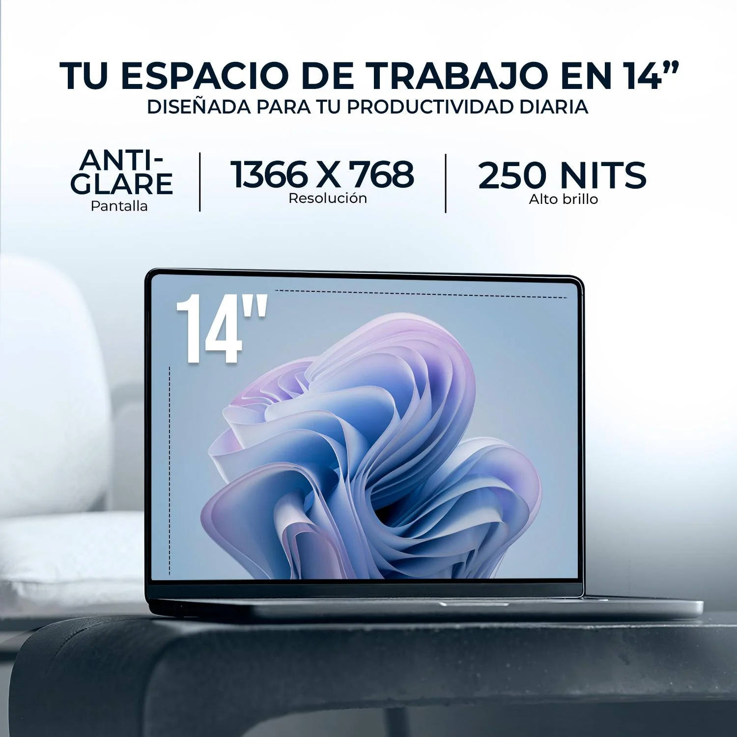 Laptop HP 14-DQ6011DX Intel N150 16GB 128GB SSD Pantalla 14" Teclado Ingles W11H Plata - Image 5