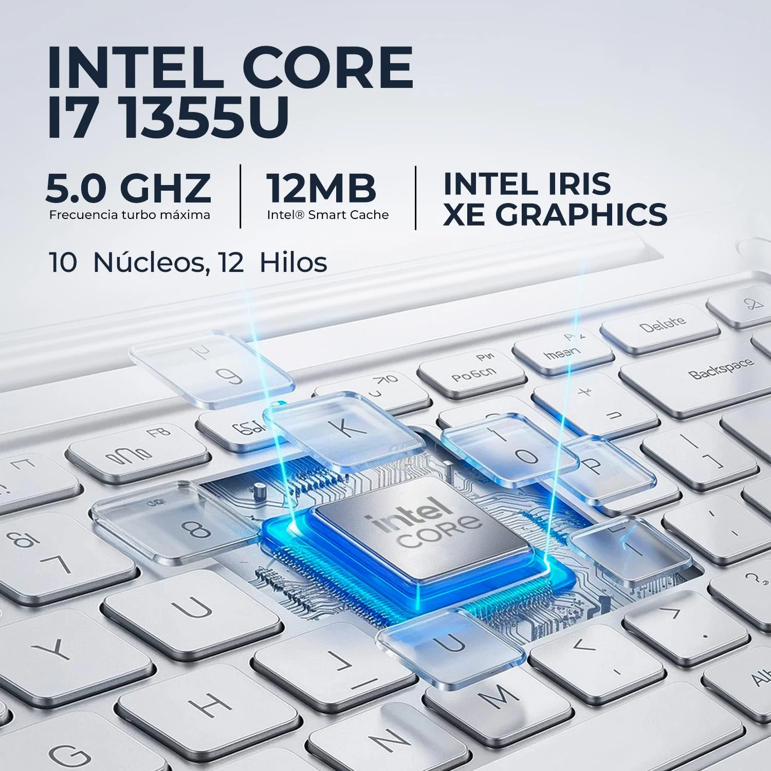 Laptop HP 15-fd0183wm Intel Core i7 1355U 16GB DDR4 1TB SSD Pantalla 15.6" IPS FHD Windows 11 Teclado Ingles - Image 3