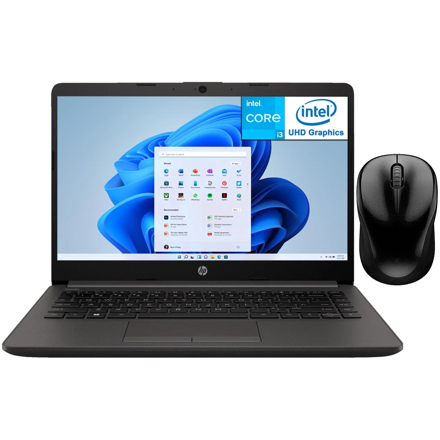 Laptop HP 240R G9 Intel Core i3 1315U 24GB RAM 512GB SSD 14" Windows 11 Home Teclado en Español + Mouse DXT