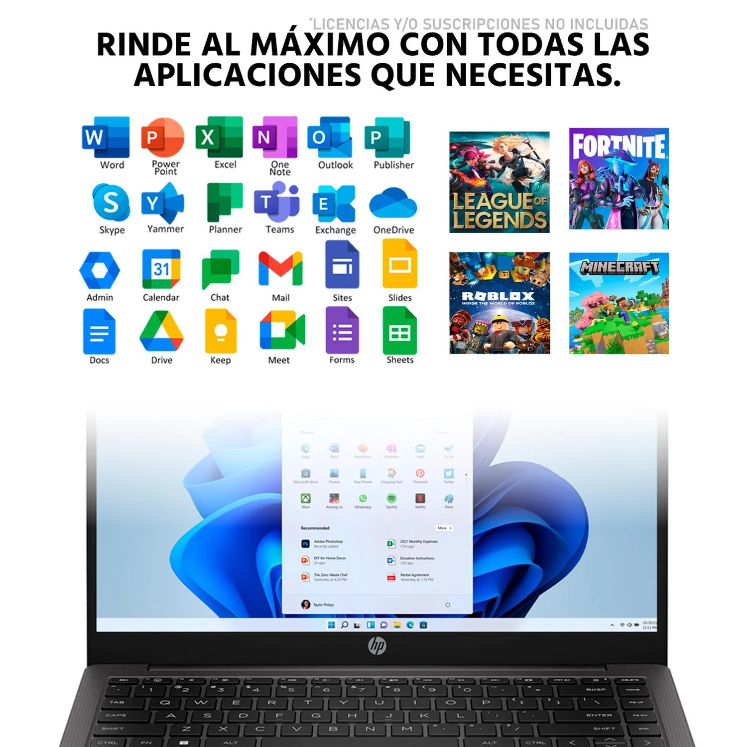 Laptop HP 245 G10 AMD Ryzen 3 7330U 24GB SSD 512GB 14" Teclado Español Mouse DXT ideal para Estudio y Trabajo Profesional - Image 5