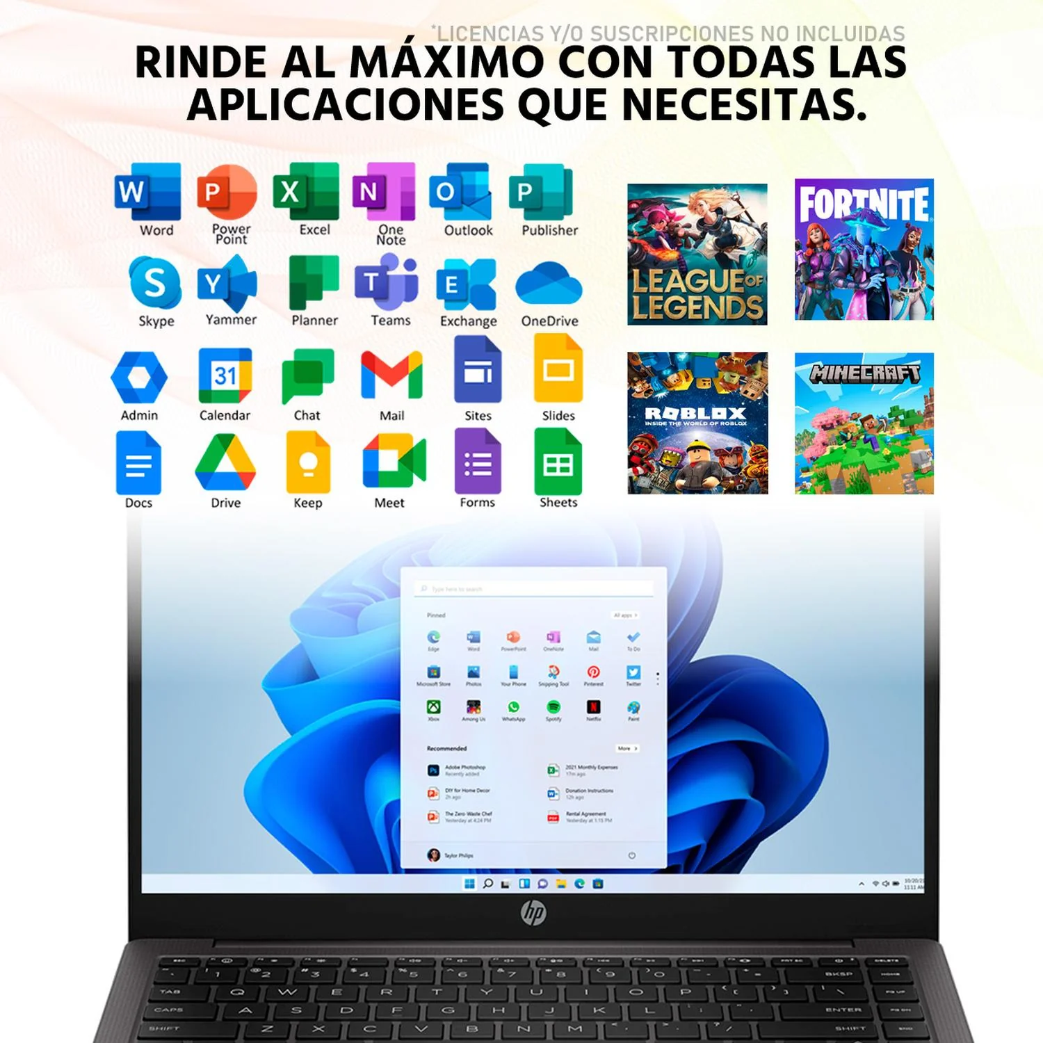 Laptop HP 245 G10 AMD Ryzen 3 7330U 32GB 512GB SSD Pantalla 14" Teclado Español Mouse DXT Trabajo Profesional y Productividad avanzada - Image 5