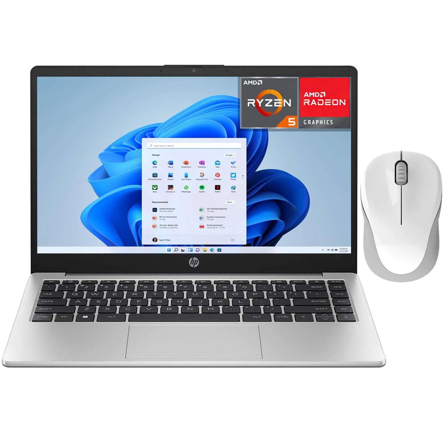 Laptop HP 245 G10 AMD Ryzen 5 7530U 24GB RAM 5612GB SSD 14" Windows 11 Home Teclado en Español + Mouse DXT Open Box