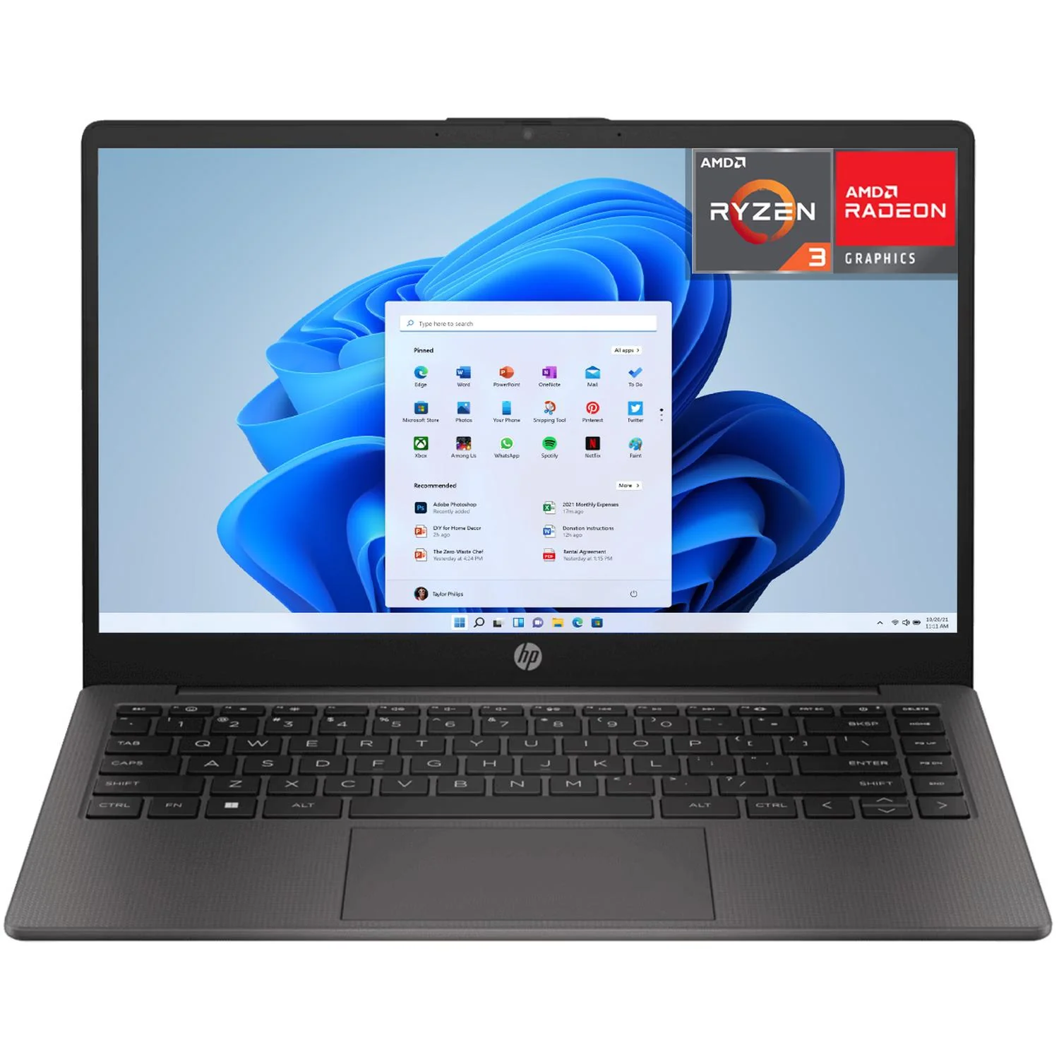 Laptop HP 245 G9 AMD Ryzen 3 7330 16GB RAM 512GB SSD 14" Windows 11 Home Teclado en Español Open Box