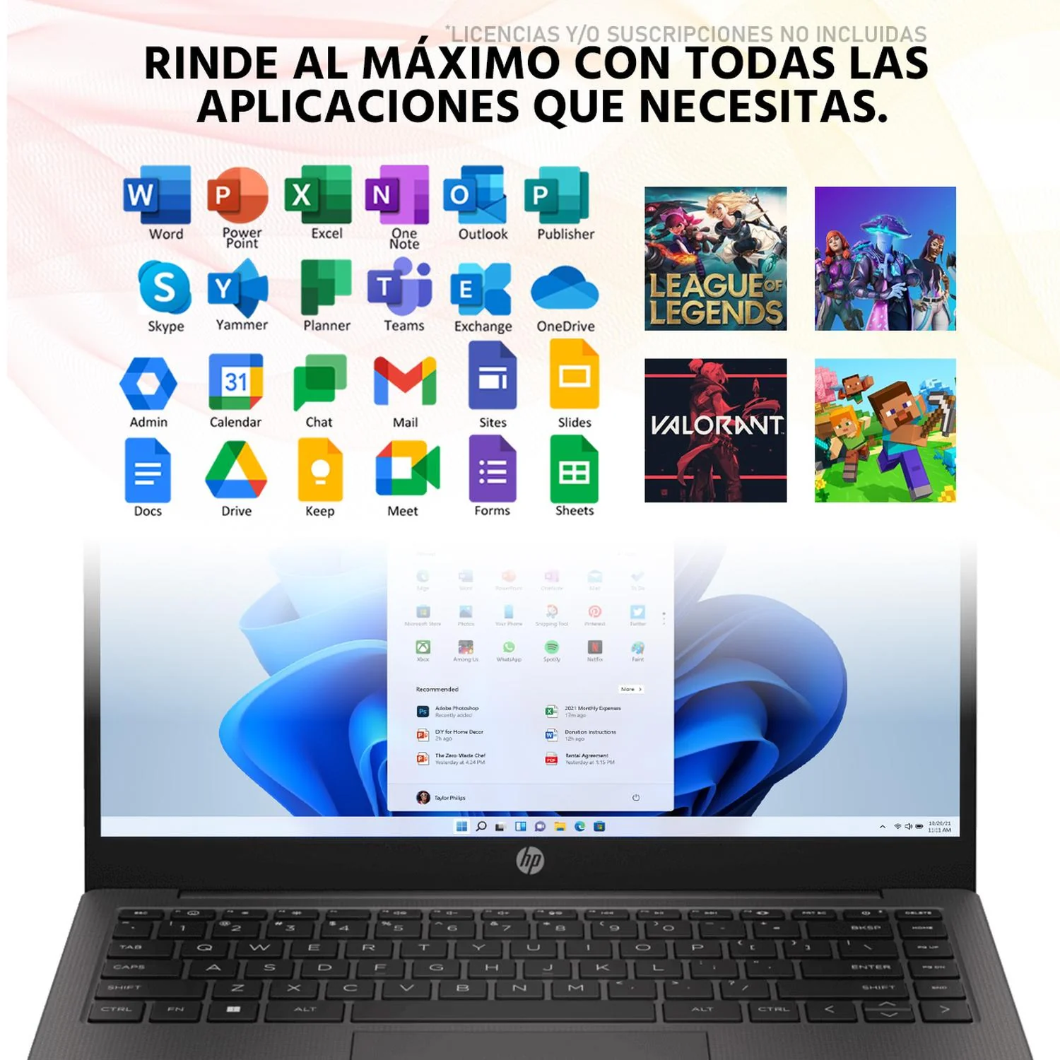 Laptop HP 245 AMD Ryzen 3 7330U 16GB 512GB SSD 14" W11 Teclado Español Ideal para Estudiante y Oficina - Image 5