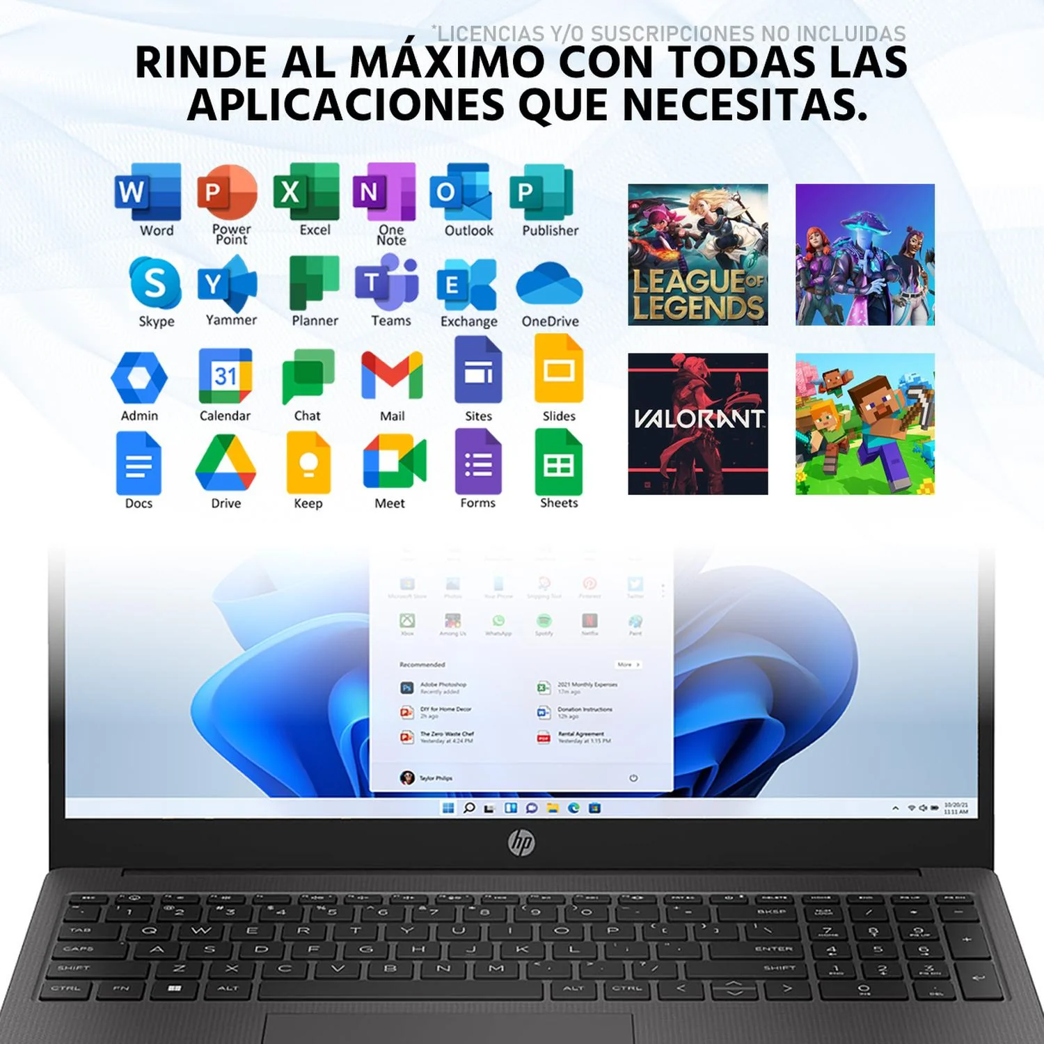 Laptop HP 250 G10 Intel Core i3 N305 8GB 256GB SSD 15.6" W11 Teclado Español Mouse DXT Ideal para Estudiante y Oficina - Image 5