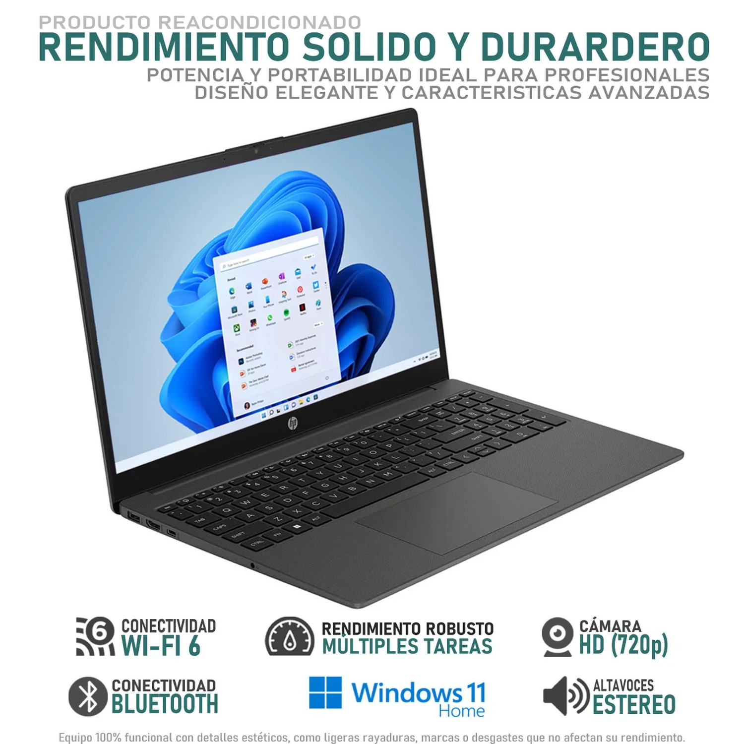 Laptop HP 250 G10 Intel Core i3 N305 16GB 256GB SSD Pantalla 15.6" Teclado Español W11H Reacondicionado - Image 3