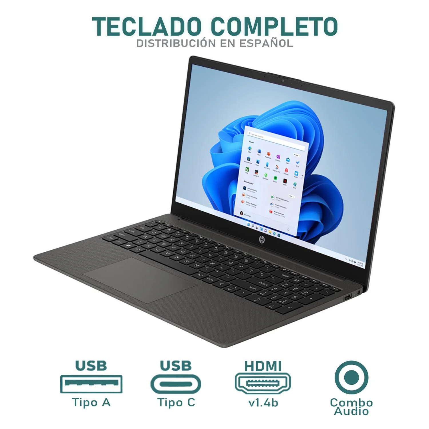 Laptop HP 250 G10 Intel Core i3 N305 16GB 256GB SSD Pantalla 15.6" Teclado Español W11H Reacondicionado - Image 4