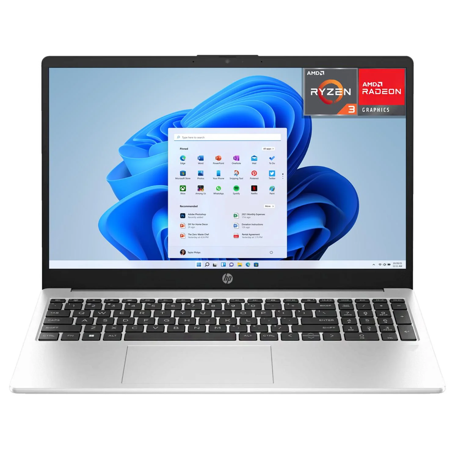 Laptop HP 255 G10 AMD Ryzen 3 7330U 16GB RAM 512GB SSD 15.6" Windows 11 Home Teclado en Español Open Box