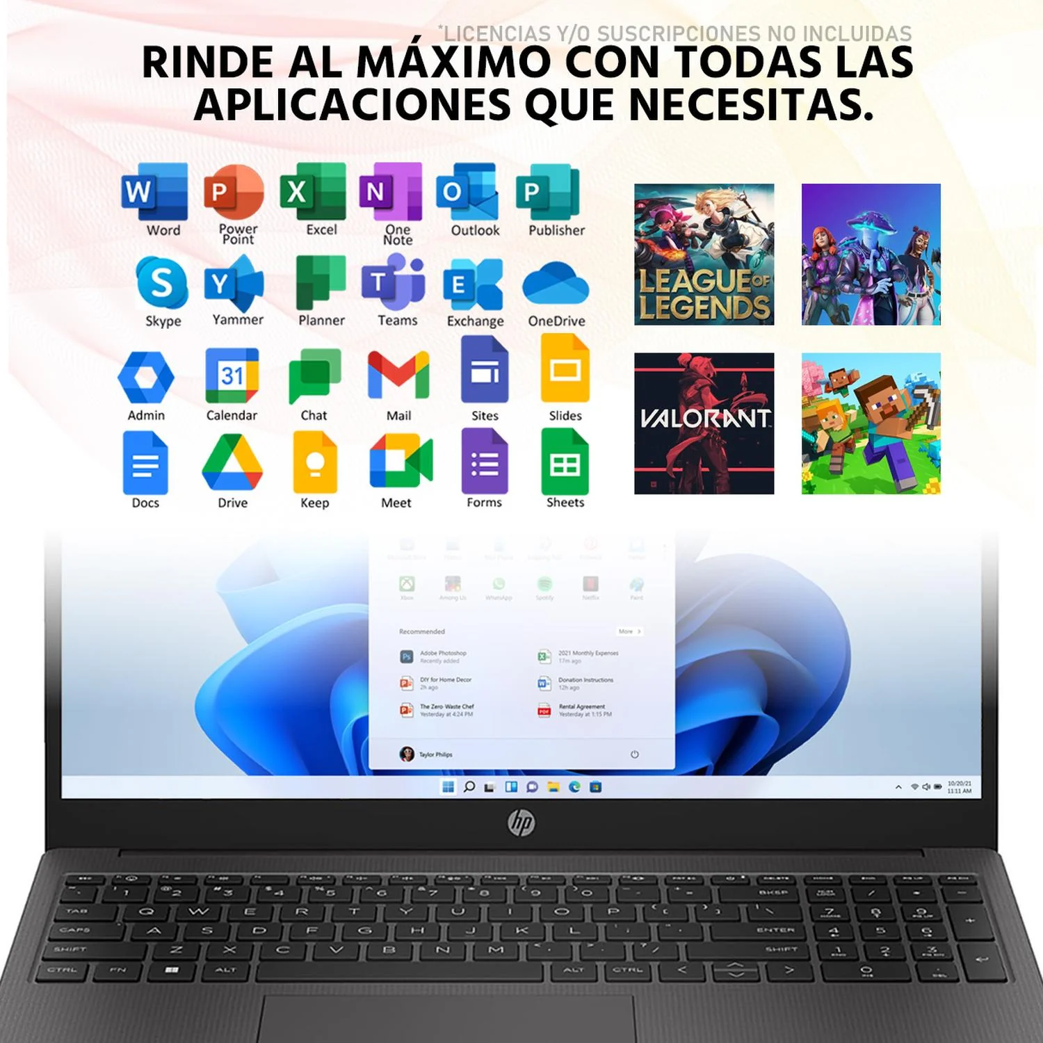 Laptop HP 255 G10 AMD Ryzen 7 7730U 16GB SSD 512GB 15.6" FHD Teclado Ingles Multitarea y Productividad - Image 5