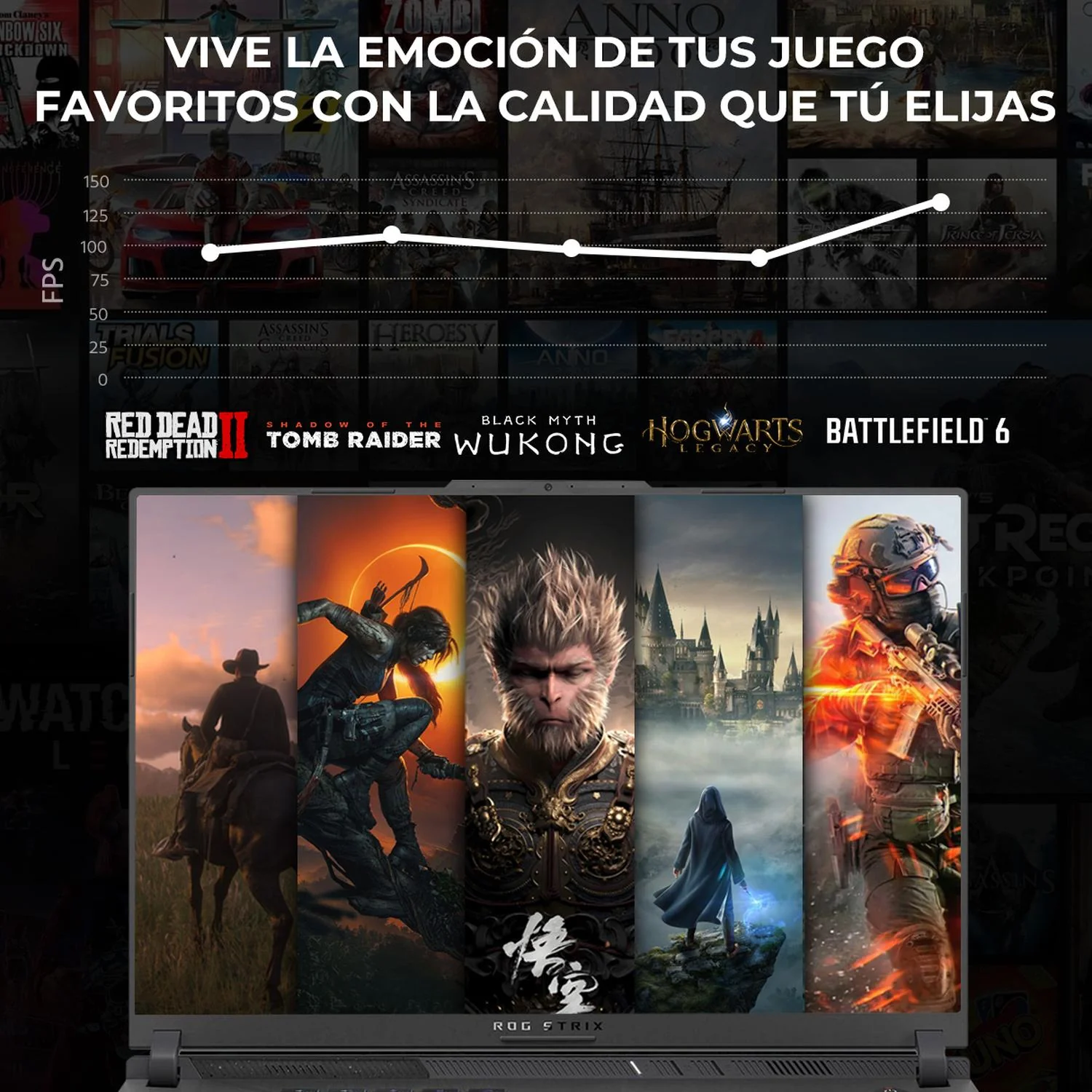 Laptop IA Gamer ASUS ROG Strix G16 Nvidia GeForce RTX 5070 Ti 12GB DLSS AMD Ryzen 9 9955HX 64GB DDR5 1TB SSD Pantalla 16" ROG Nebula Display QHD+ 240Hz Teclado Ingles Copilot Gaming Competitivo - Image 5
