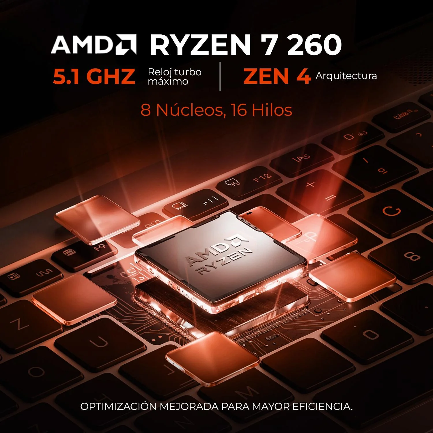 Laptop IA Gamer ASUS TUF Gaming A16 Nvidia GeForce RTX 5060 8GB DLSS Ryzen 7 260 NPU 64GB DDR5 1TB SSD Pantalla 16" IPS FHD+ 165Hz Teclado Ingles Copilot Gaming Proxima Generacion - Image 3