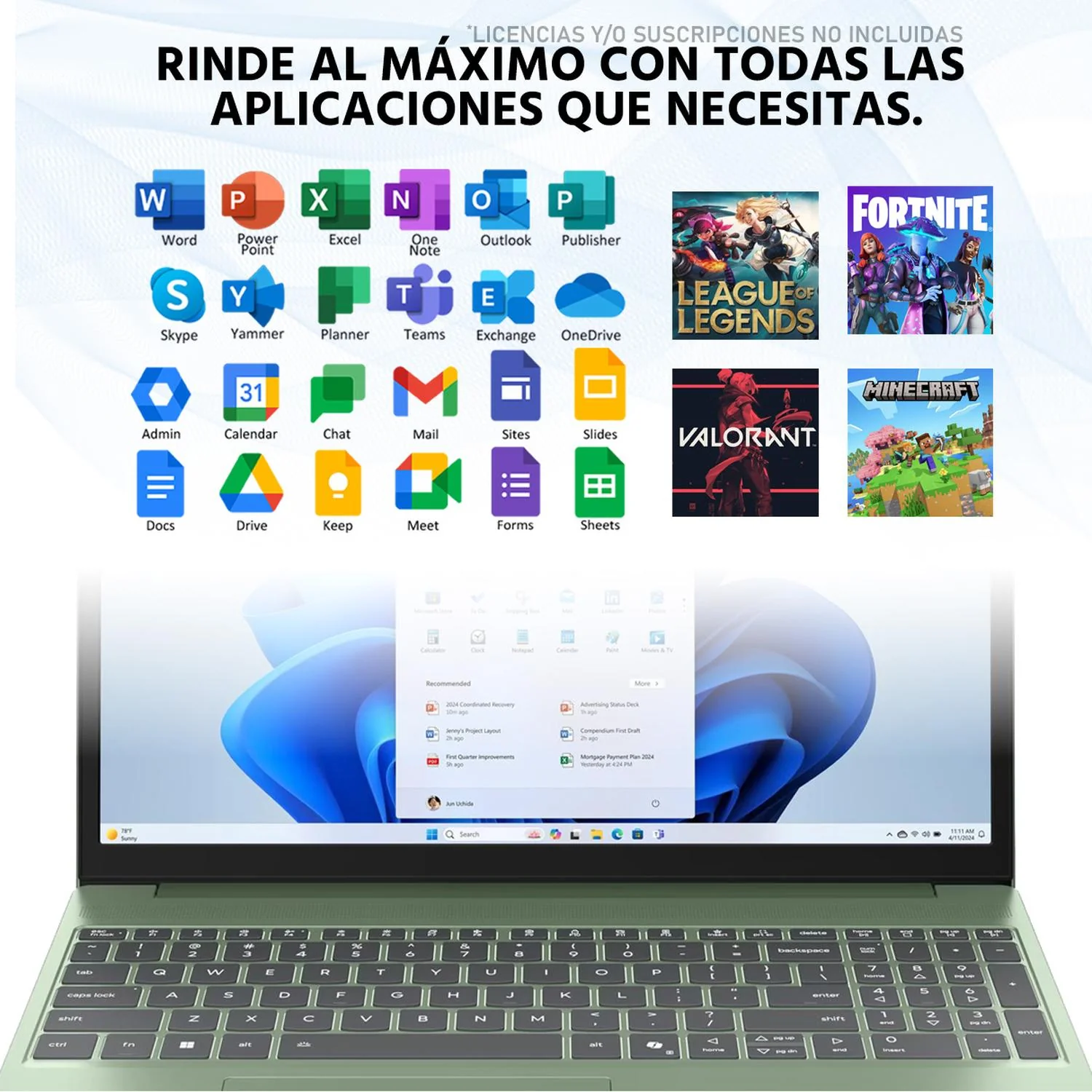 Laptop LENOVO Ideapad Slim 3 Intel Core i5 13420H 8GB RAM 512GB SSD 15.3" Windows 11 Home Teclado en Español - Image 5