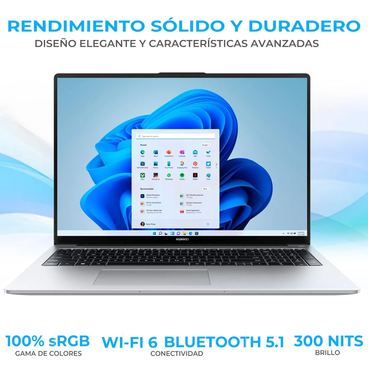 Laptop Ultrabook HUAWEI MateBook D16 Intel Core i9 13900H 16GB 1TB SSD Pantalla 16" IPS FHD+ Teclado Numerico Español Mouse DXT W11H Garantia y Servicio en Mexico - Image 3