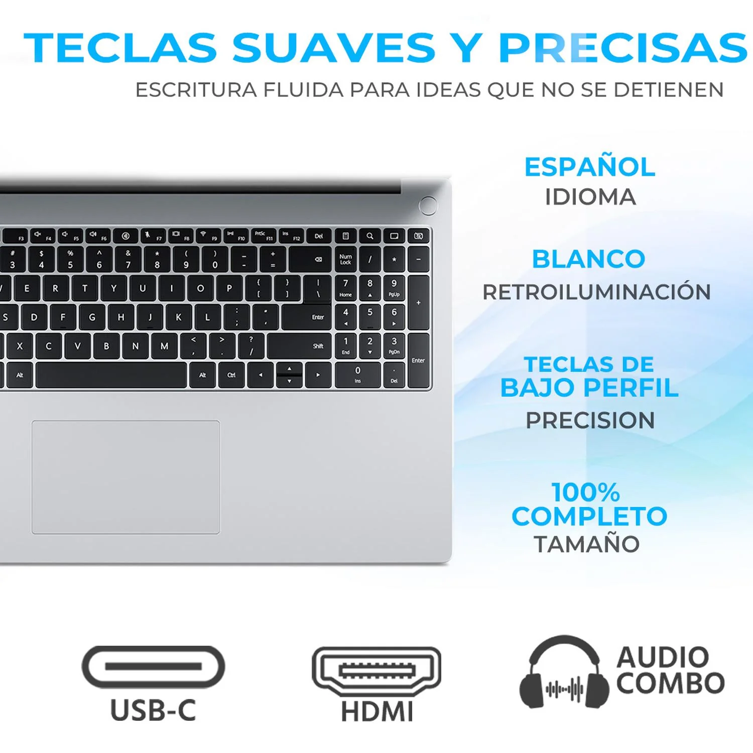 Laptop Ultrabook HUAWEI MateBook D16 Intel Core i9 13900H 16GB 1TB SSD Pantalla 16" IPS FHD+ Teclado Numerico Español No Incluye Sistema Garantia y Servicio en Mexico - Image 4