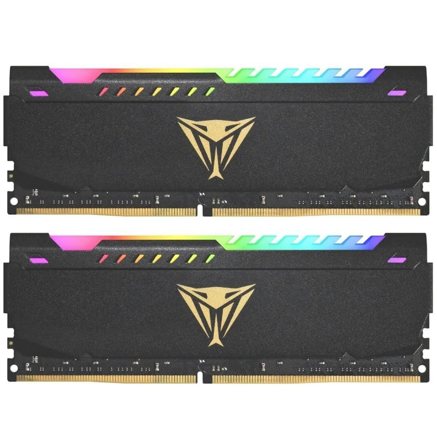 Memoria RAM DDR4 16GB 3200MHz PATRIOT VIPER STEEL RGB 2x8GB Negro PVSR416G320C8K