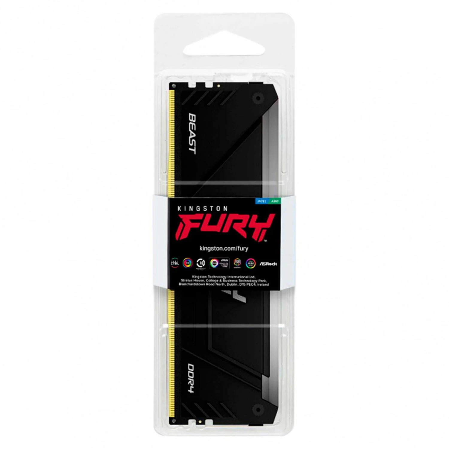 Memoria RAM DDR4 16GB 3200MT/s KINGSTON FURY BEAST RGB 1x16GB Negro KF432C16BB12A/16 - Image 5