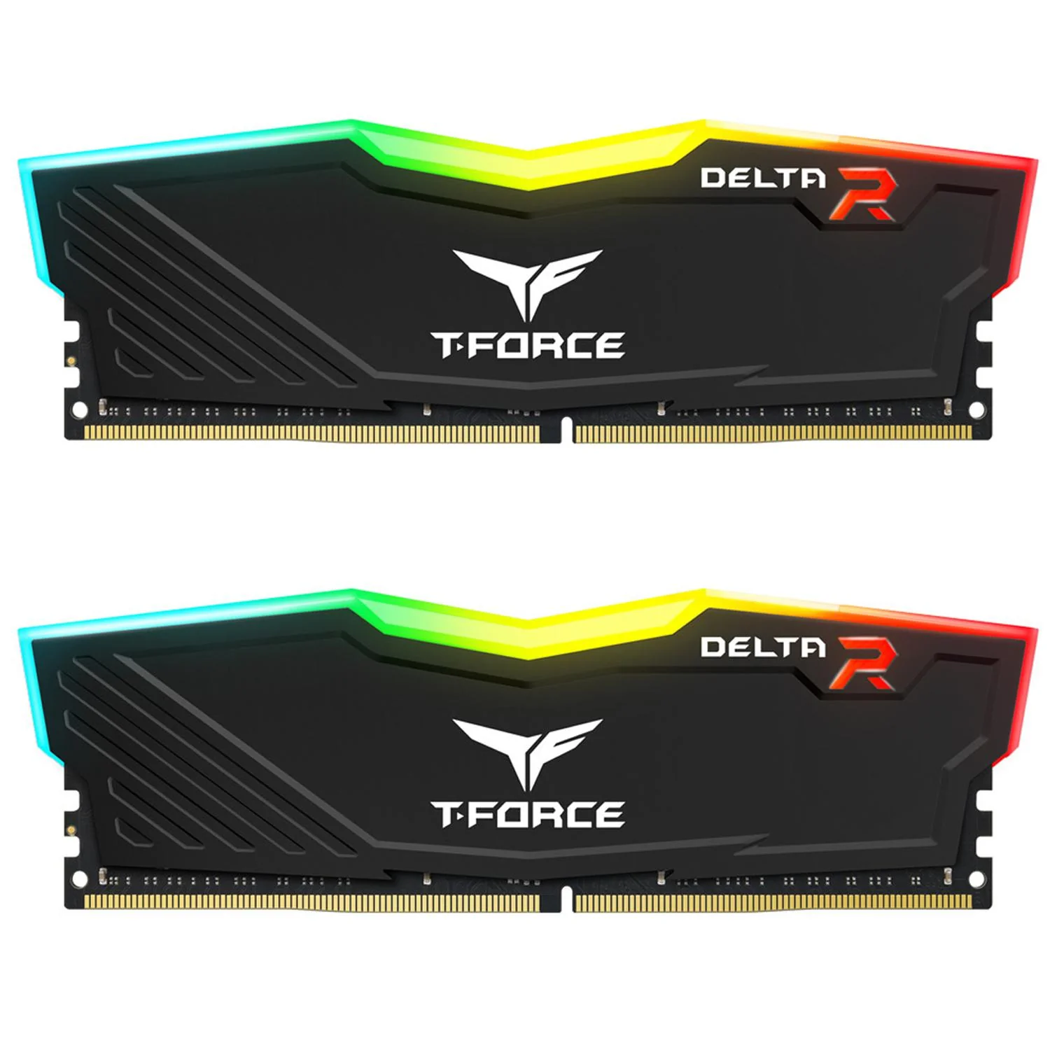 Memoria RAM DDR4 16GB 3600MHz TEAMGROUP T-FORCE DELTA RGB 2x8GB Negro TF3D416G3600HC18JDC01