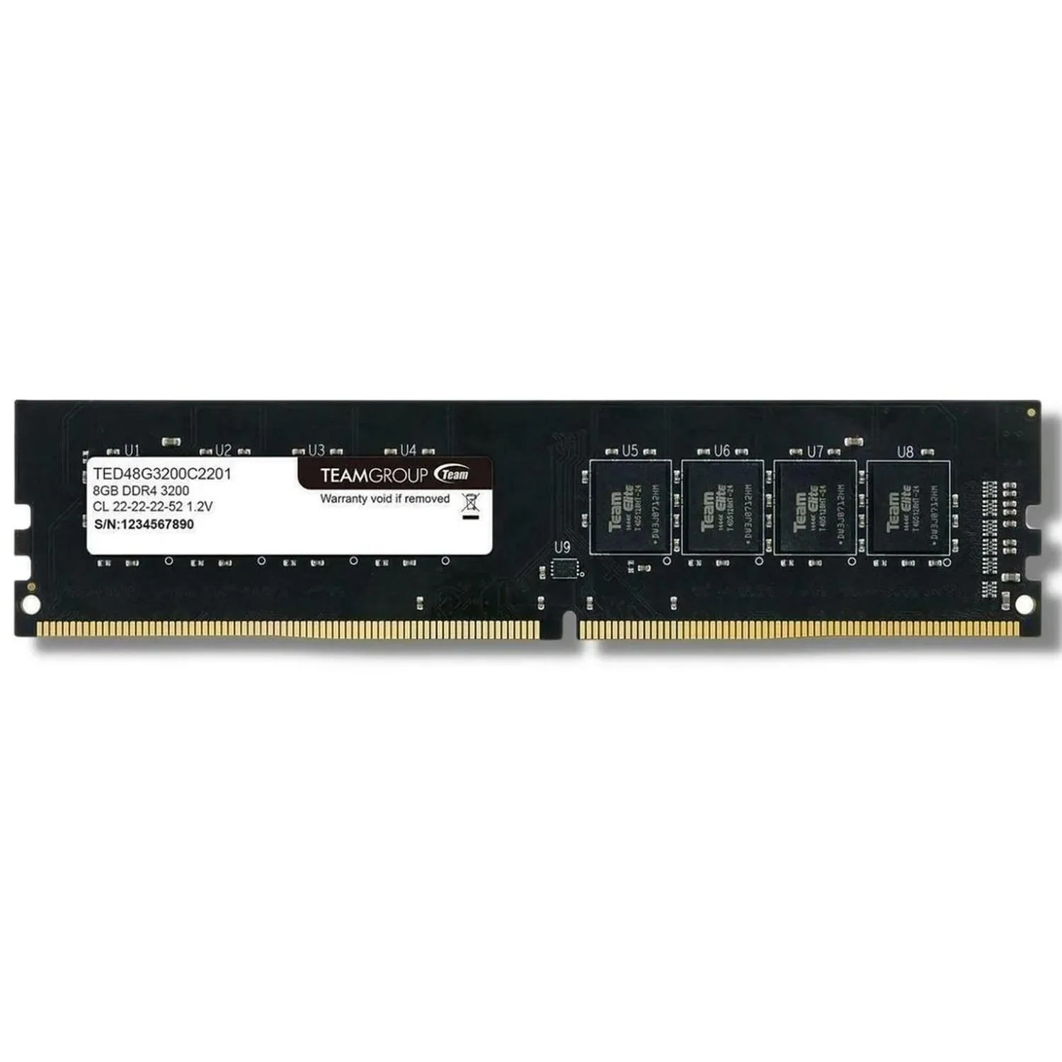 Memoria RAM DDR4 8GB 3200MHz TEAMGROUP ELITE 1x8GB TED48G3200C2201 - Image 2