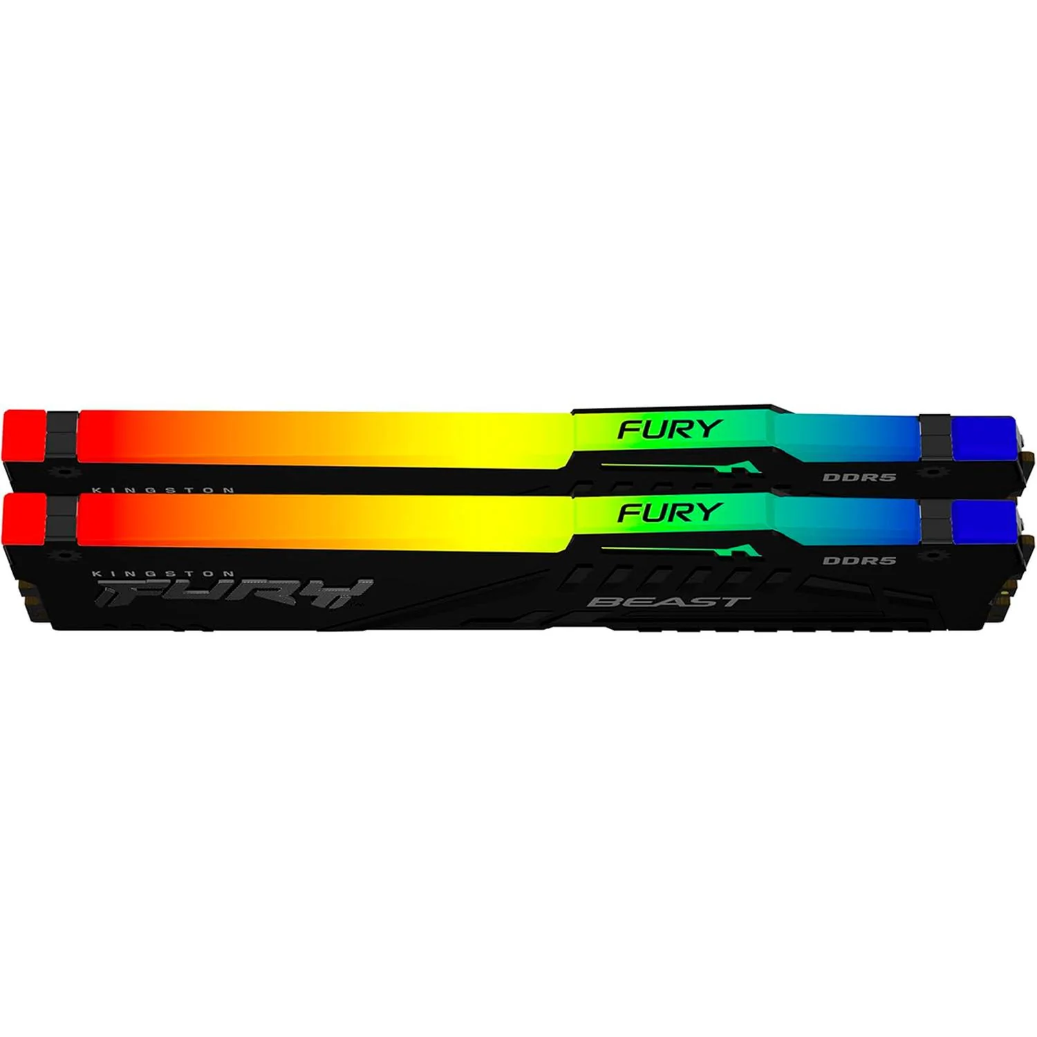 Memoria RAM DDR5 128GB 5600MT/s KINGSTON FURY BEAST RGB 2x64GB Negro KF556C40BBAK2-128 - Image 4