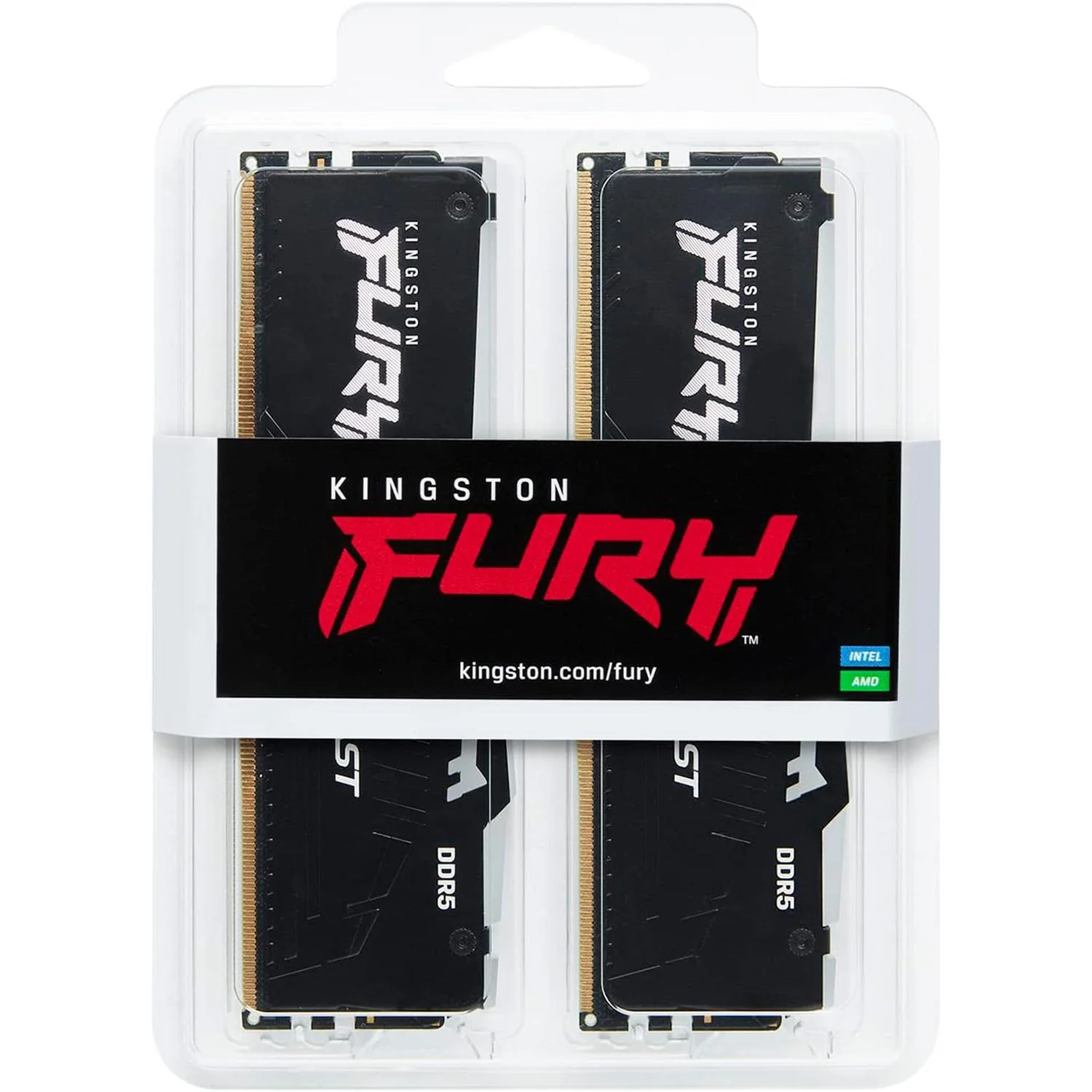 Memoria RAM DDR5 128GB 5600MT/s KINGSTON FURY BEAST RGB 2x64GB Negro KF556C40BBAK2-128 - Image 5
