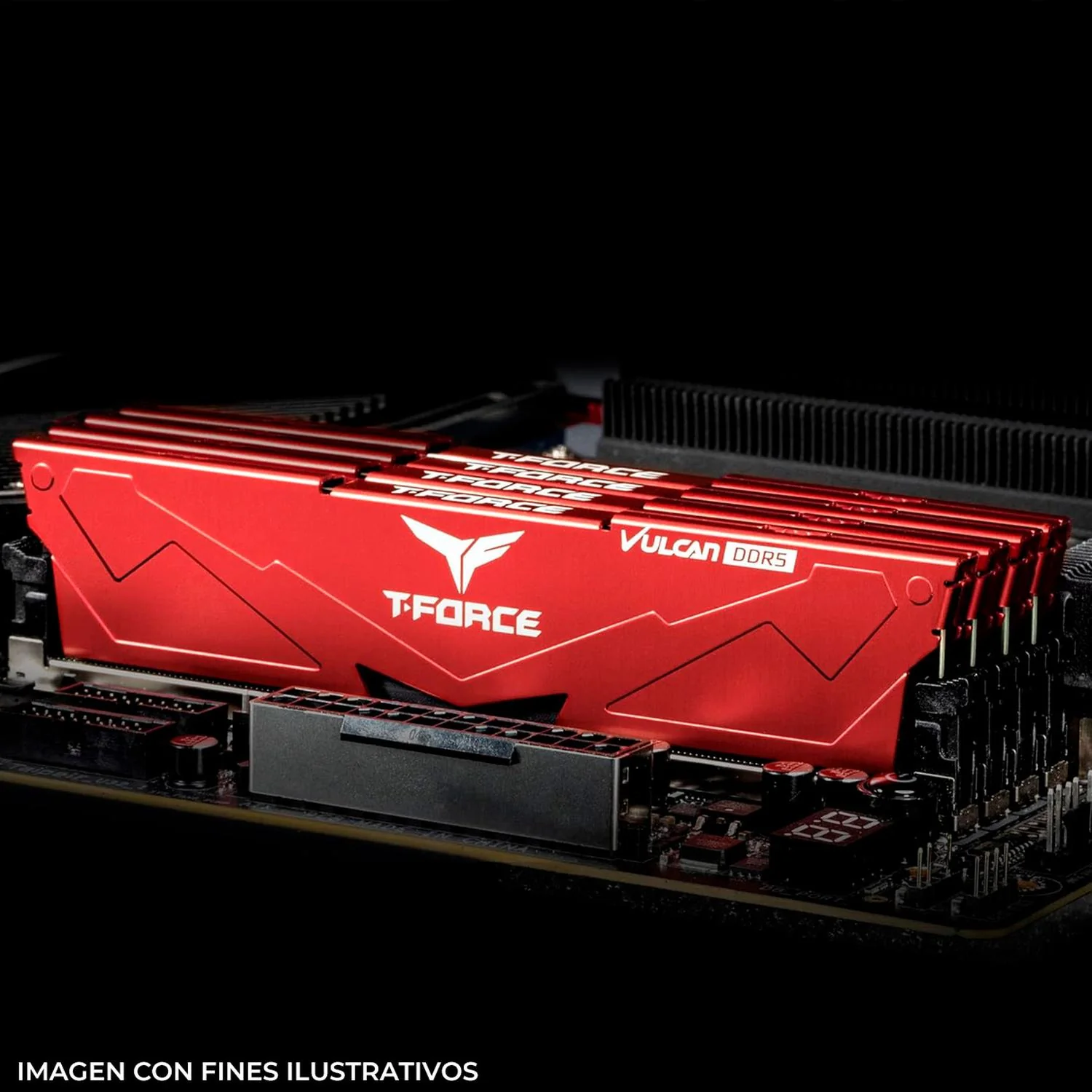 Memoria RAM DDR5 16GB 5600MT/s TEAMGROUP T-FORCE VULCAN 2x8GB Rojo FLRD516G5600HC40BDC01 - Image 5