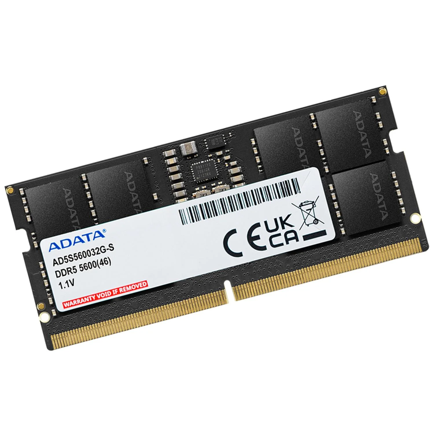 Memoria RAM DDR5 16GB 5600MT/s ADATA 1x16GB Laptop Negro AD5S560016G-S - Image 2