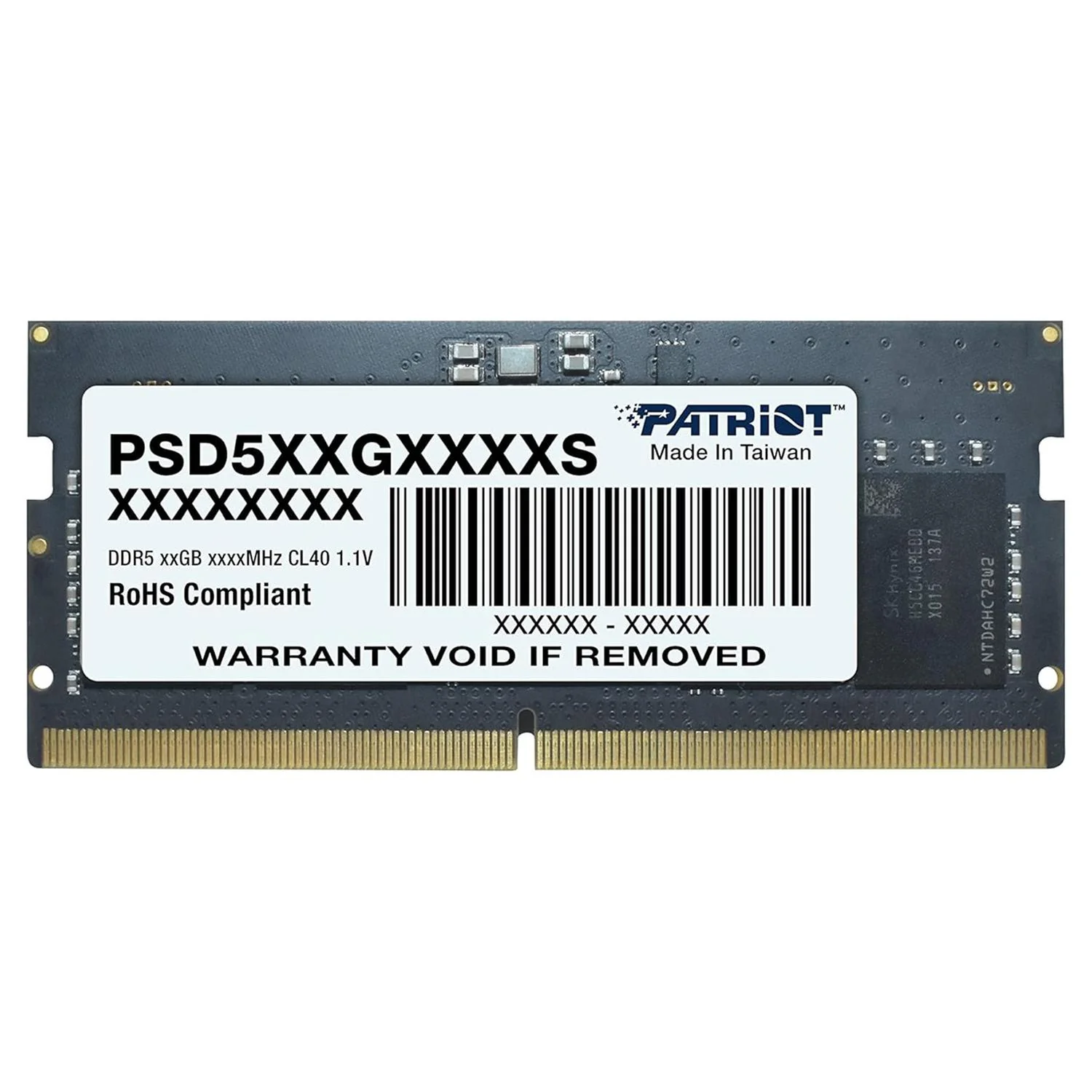 Memoria RAM DDR5 16GB 5600MT/s PATRIOT SIGNATURE LINE 1x16GB Laptop PSD516G560081S
