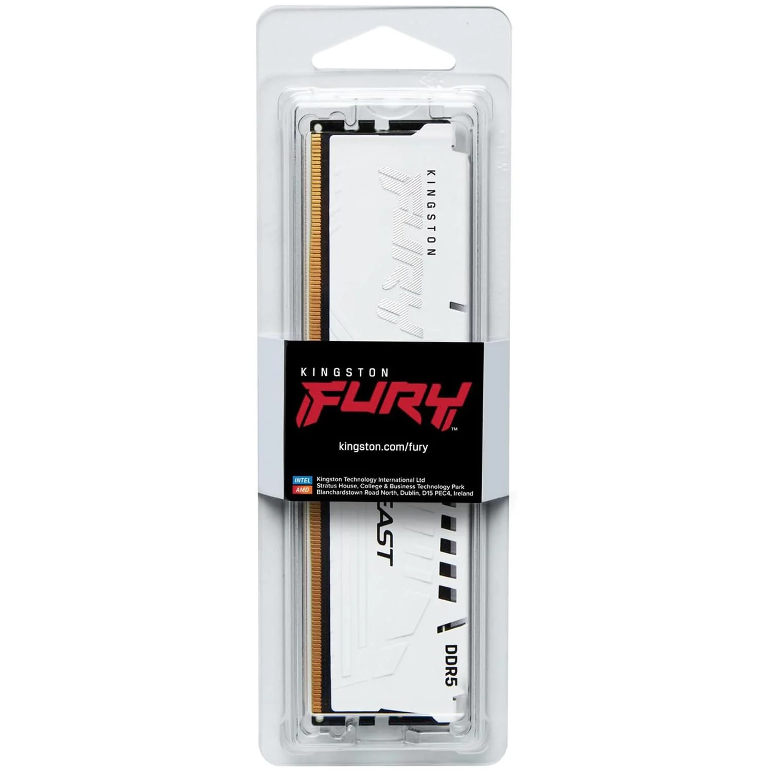 Memoria RAM DDR5 16GB 6000MT/s KINGSTON FURY BEAST EXPO 1x16GB CL30 Blanco KF560C30BWE-16 - Image 4