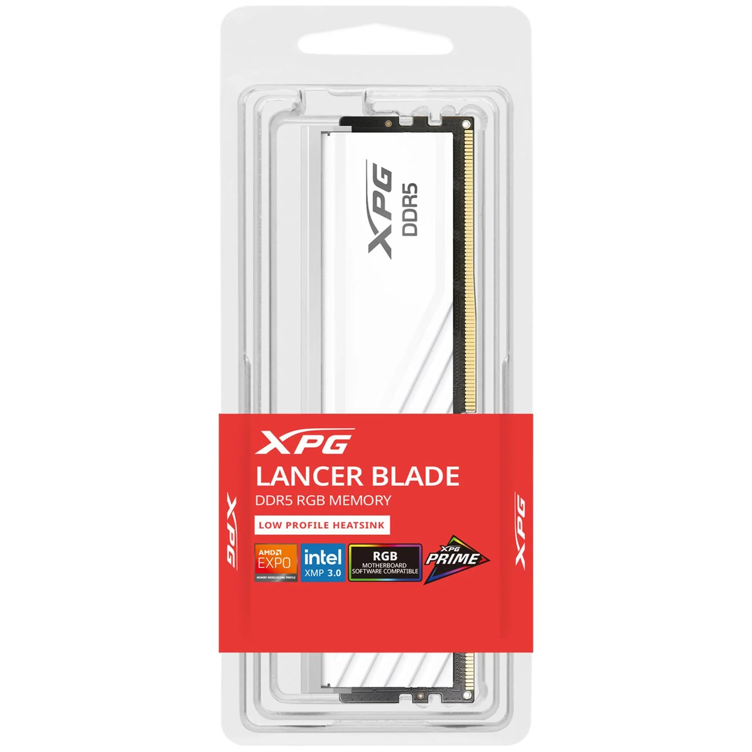 Memoria RAM DDR5 16GB 6000MT/s XPG LANCER BLADE RGB 1x16GB CL48 Blanco AX5U6000C4816G-SLABRWH - Image 3