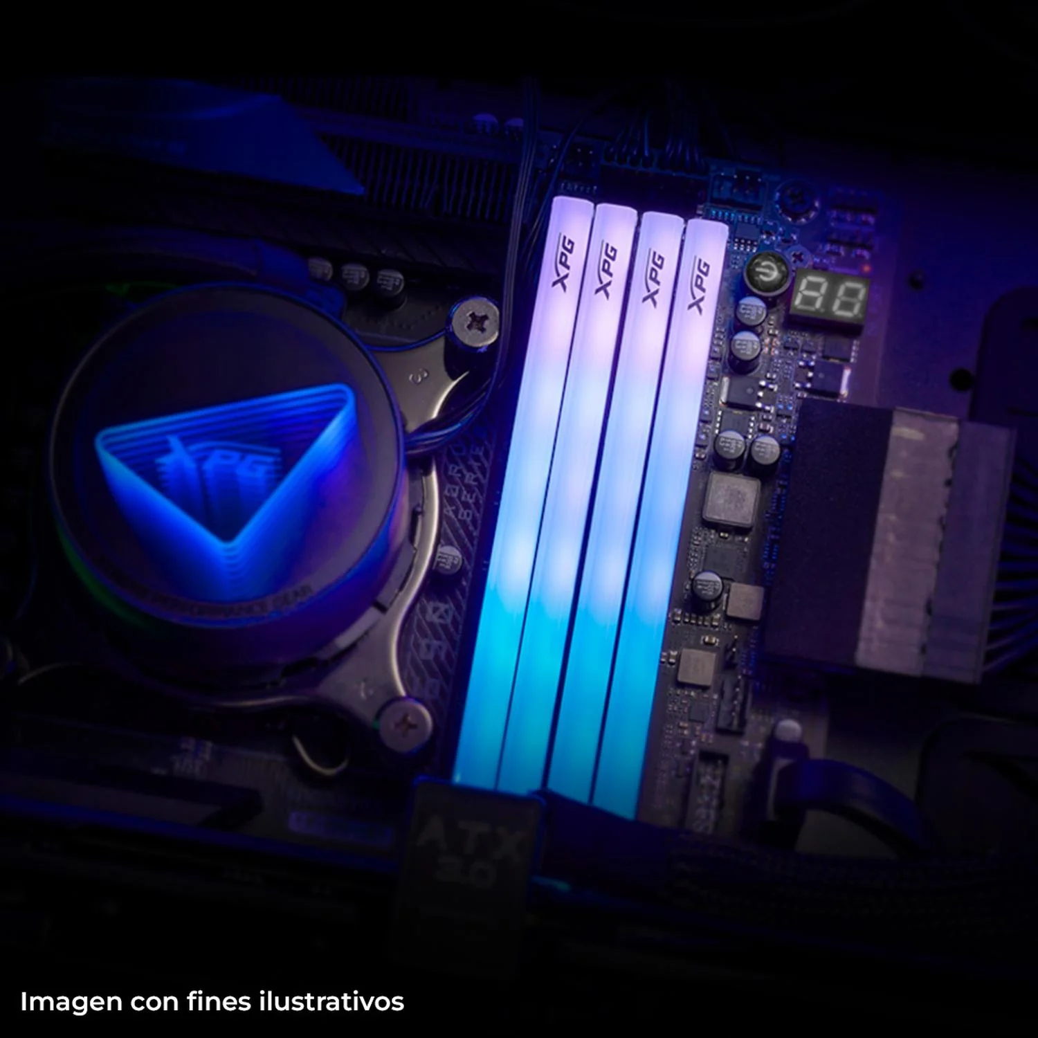 Memoria RAM DDR5 16GB 6000MT/s XPG LANCER BLADE RGB 1x16GB CL48 Blanco AX5U6000C4816G-SLABRWH - Image 4