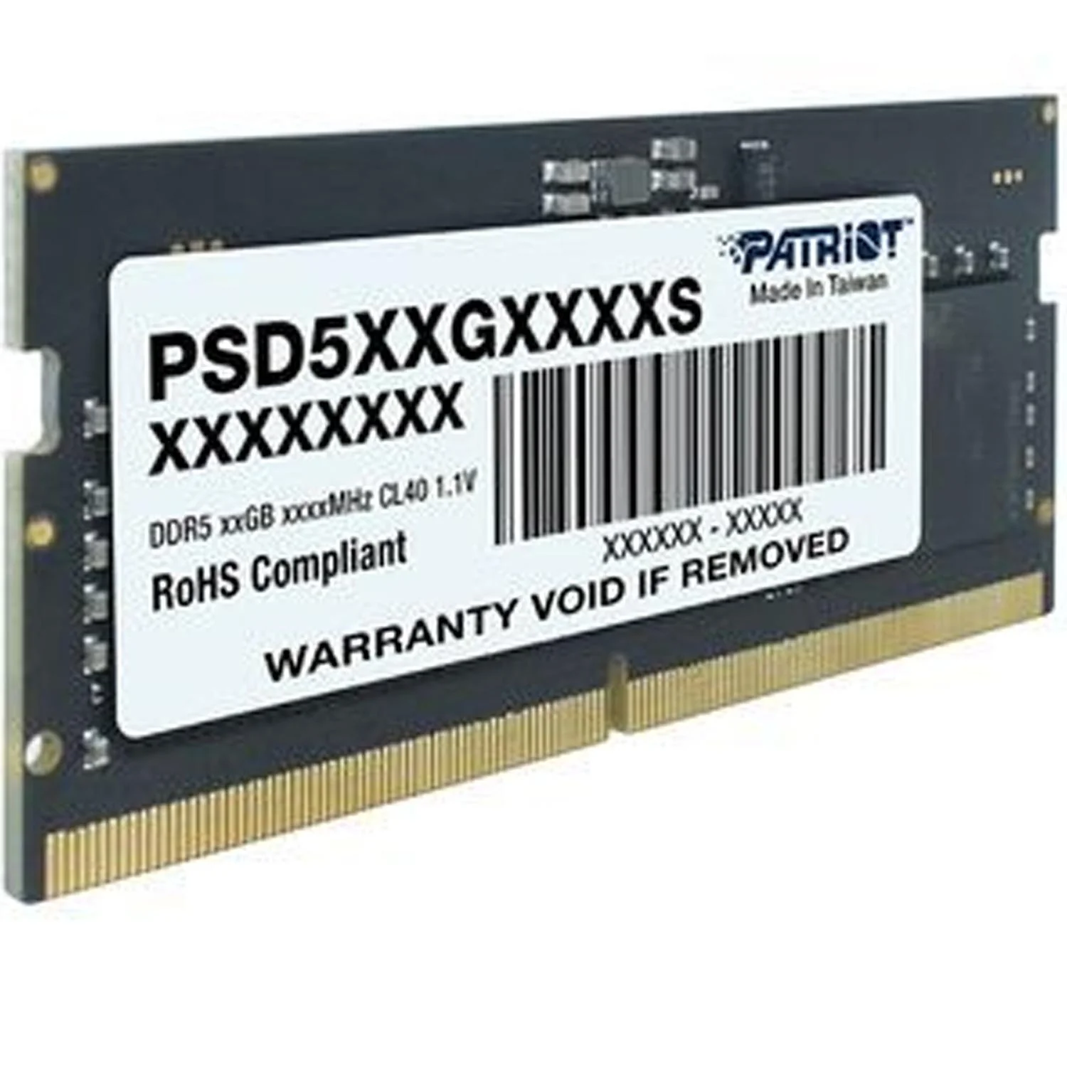 Memoria RAM DDR5 32GB 4800MT/s PATRIOT SIGNATURE LINE 1x32GB Laptop PSD532G48002S
