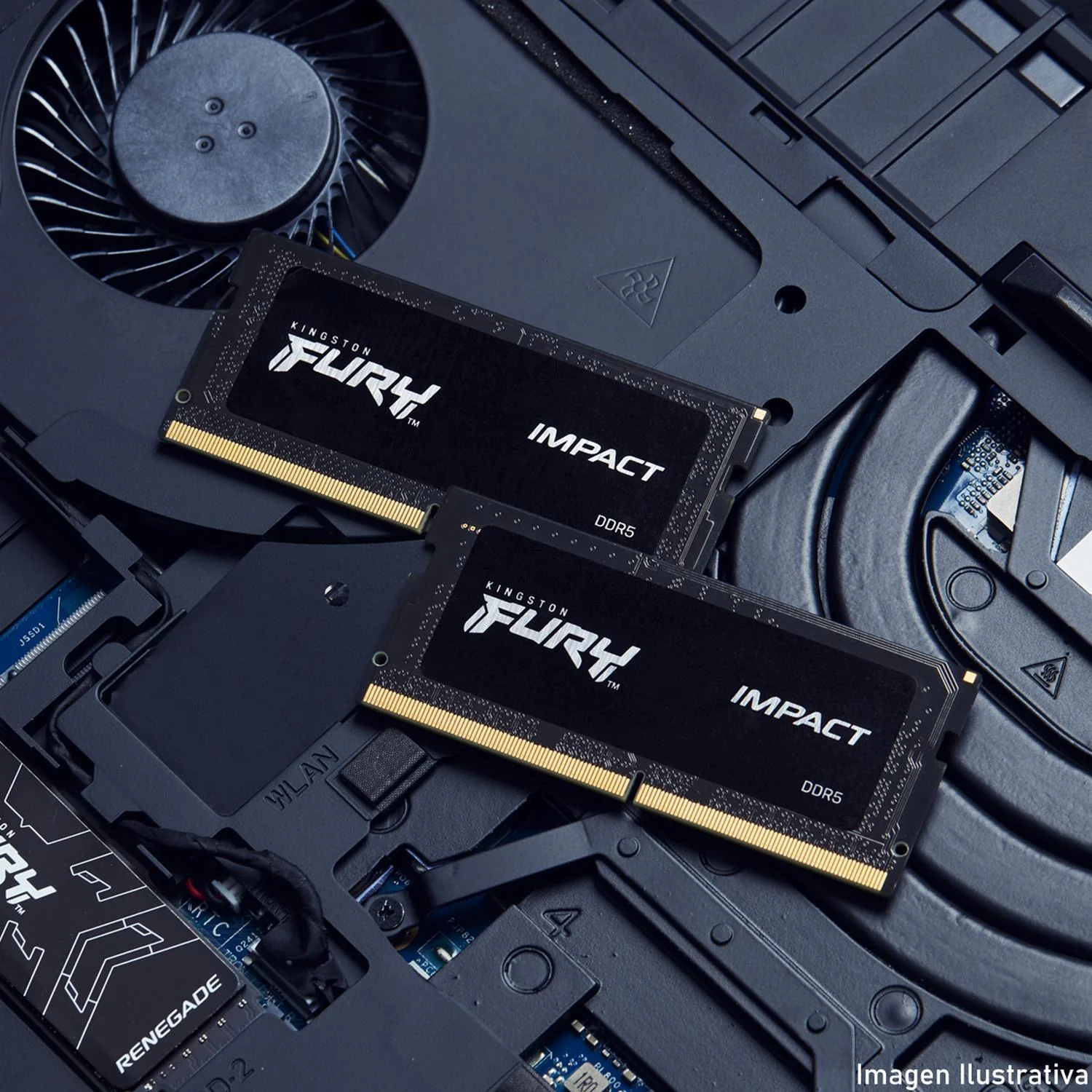 Memoria RAM DDR5 32GB 5600MT/s KINGSTON FURY IMPACT 1x32GB Laptop Negro KF556S40IB-32 - Image 4