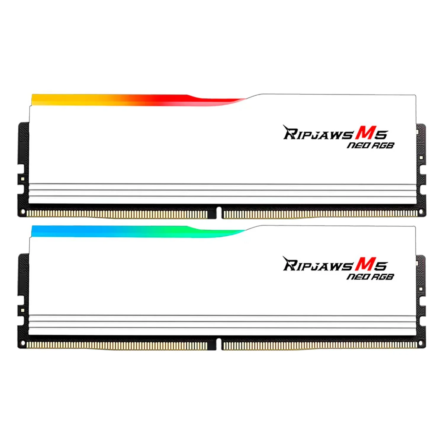 Memoria RAM DDR5 32GB 6000MT/s G.SKILL RIPJAWS M5 NEO RGB 2x16GB CL36 Blanco F5-6000J3636F16GX2-RM5NRW