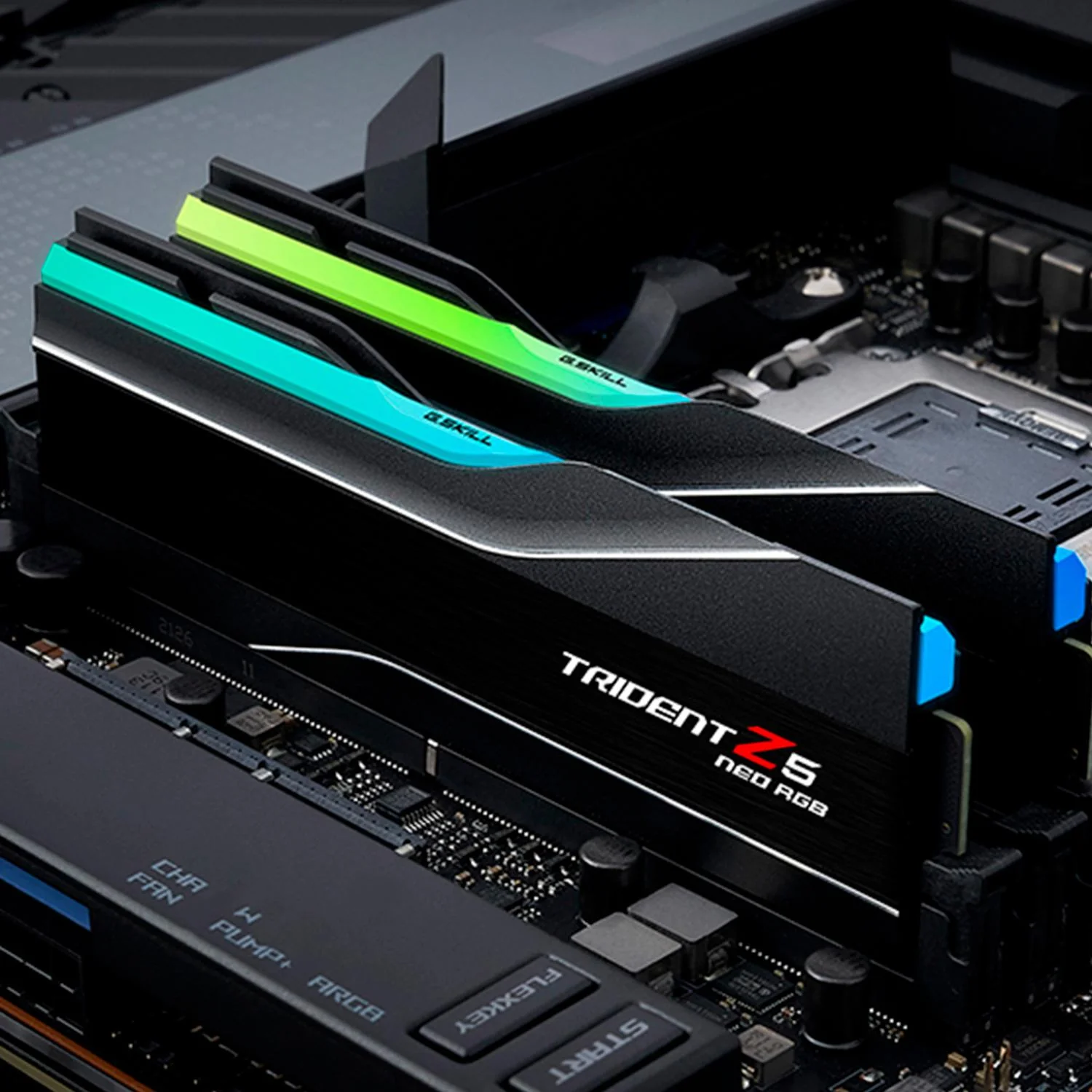 Memoria RAM DDR5 32GB 6000MT/s G.SKILL TRIDENT Z5 NEO RGB 2x16GB CL36 Negro F5-6000J3636F16GX2-TZ5NR - Image 4