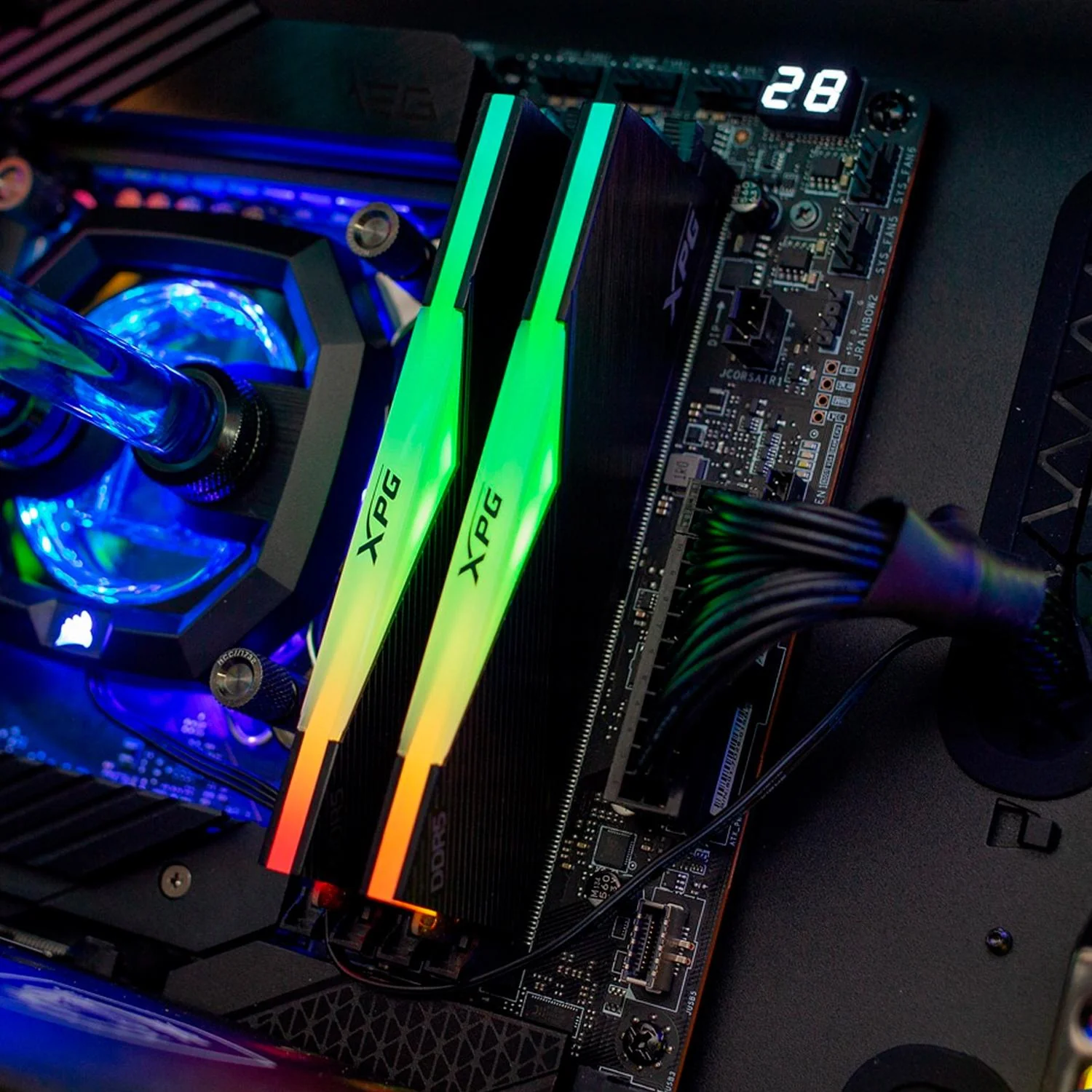 Memoria RAM DDR5 32GB 6400MT/s XPG LANCER RGB 1x32GB Negro AX5U6400C3232G-CLARBK - Image 4