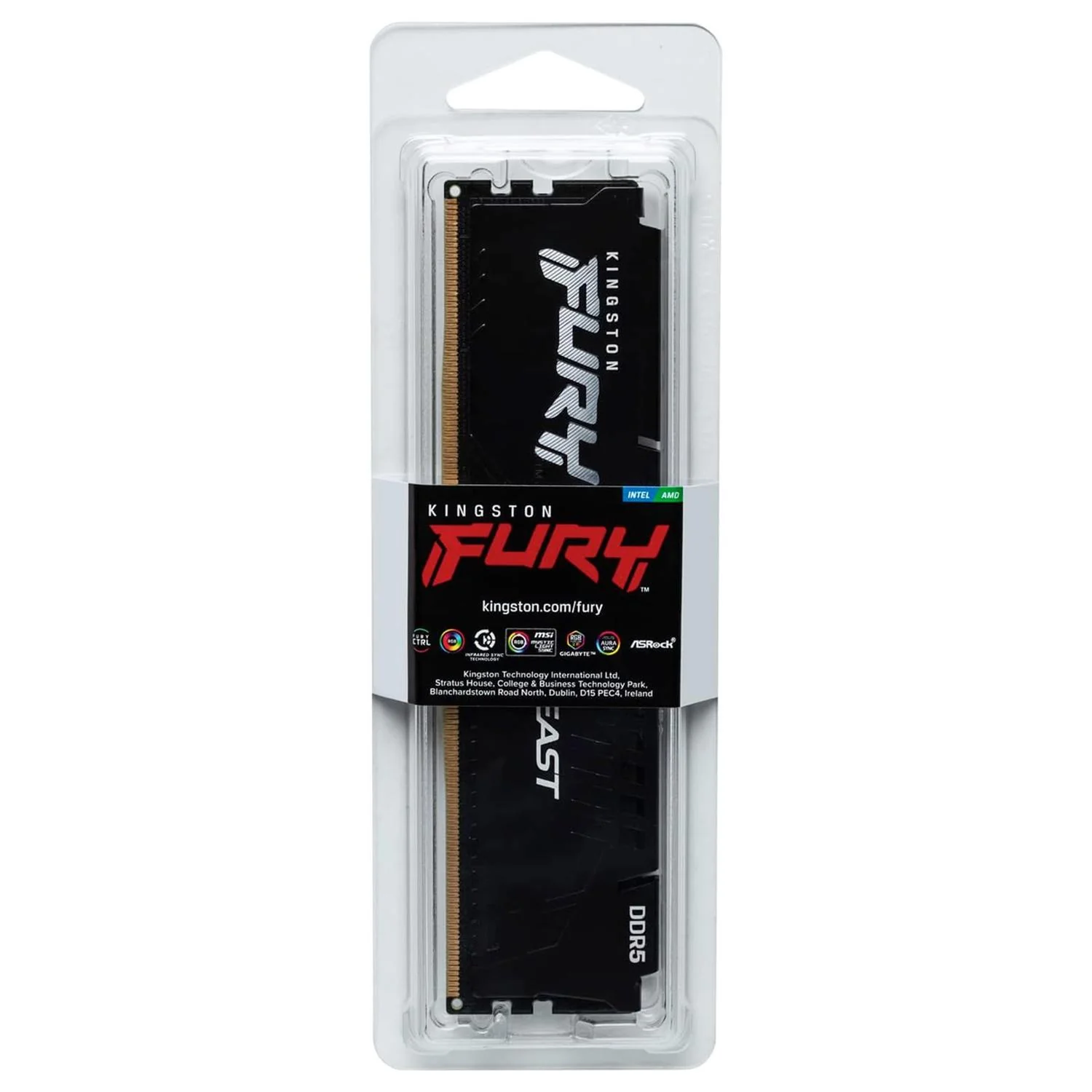 Memoria RAM DDR5 8GB 5600MT/s KINGSTON FURY BEAST 1x8GB Negro KF556C40BB-8 - Image 5