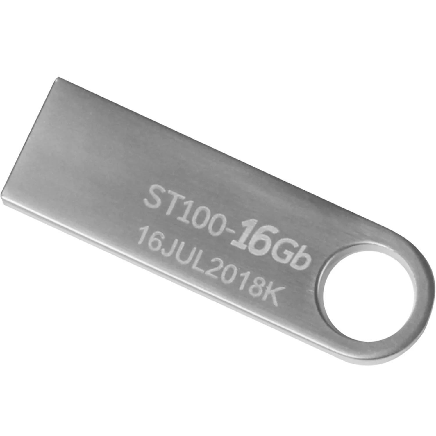 Memoria USB 16GB STYLOS Metalica Plata Flash Drive USB 2.0 - Image 2